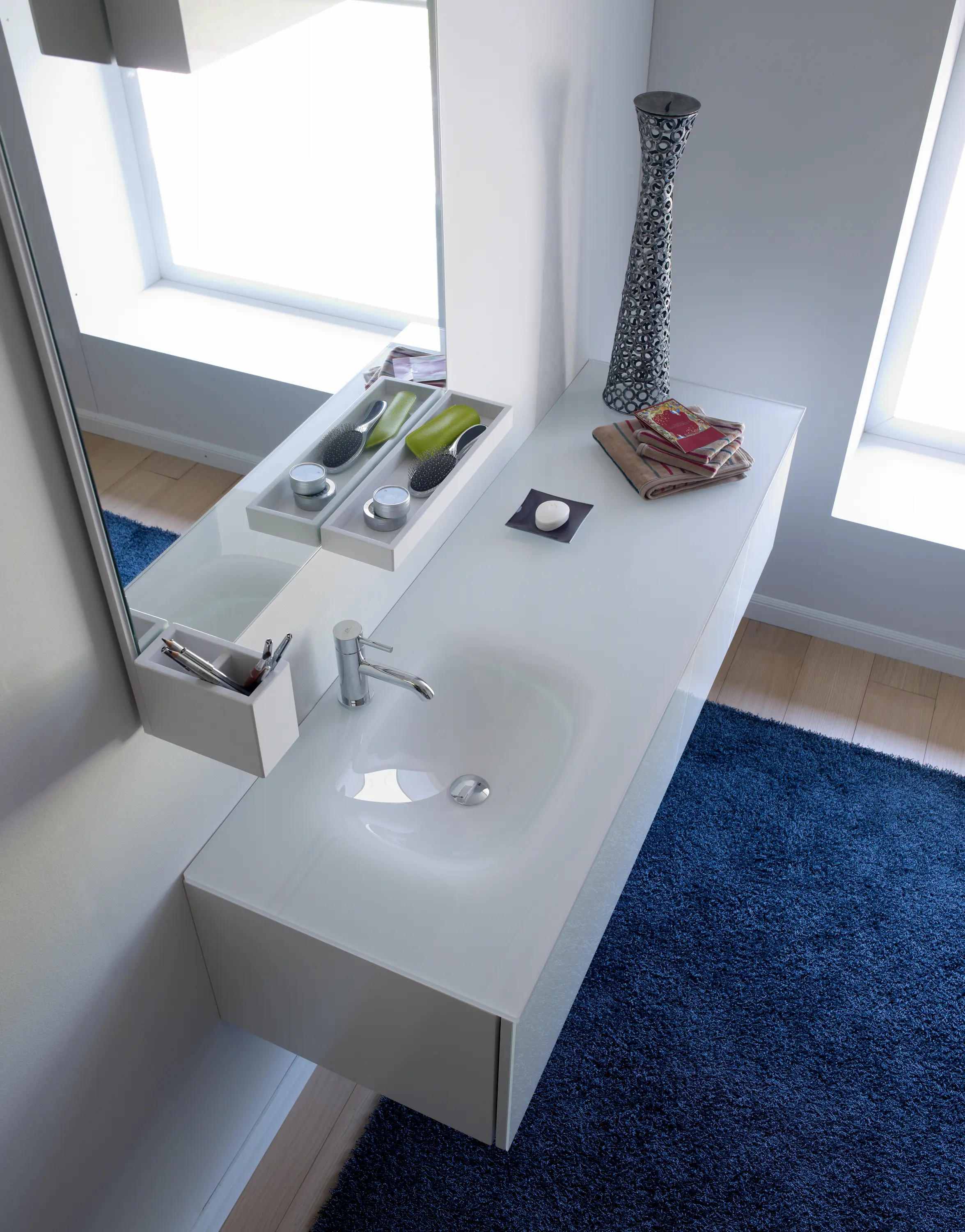 CODIS BATH - Lake shaped inset basin worktop
