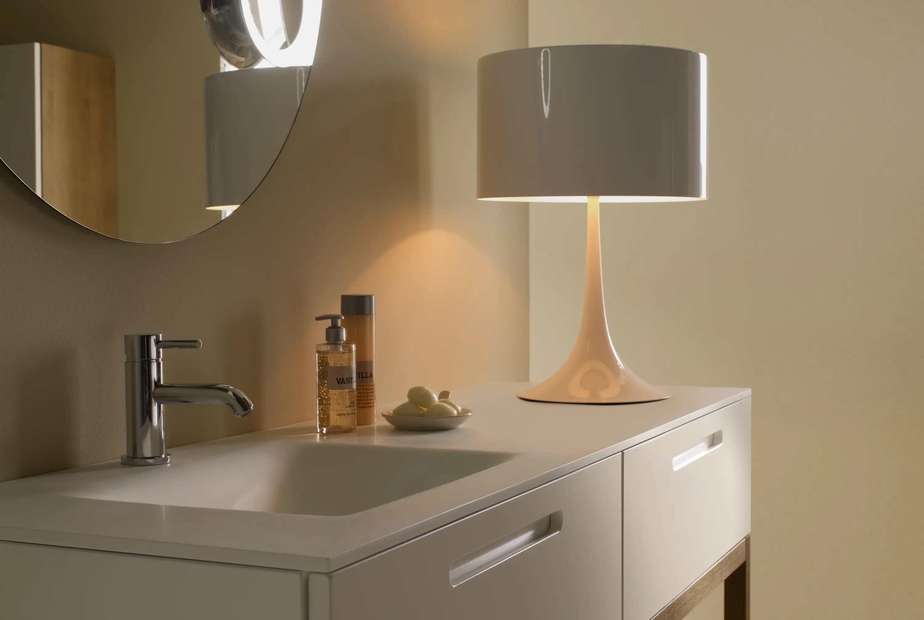 CODIS BATH - Lake shaped inset basin worktop