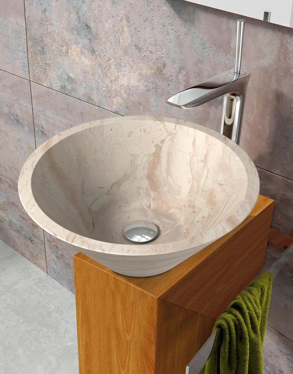 CODIS BATH - Conico beige washbasin