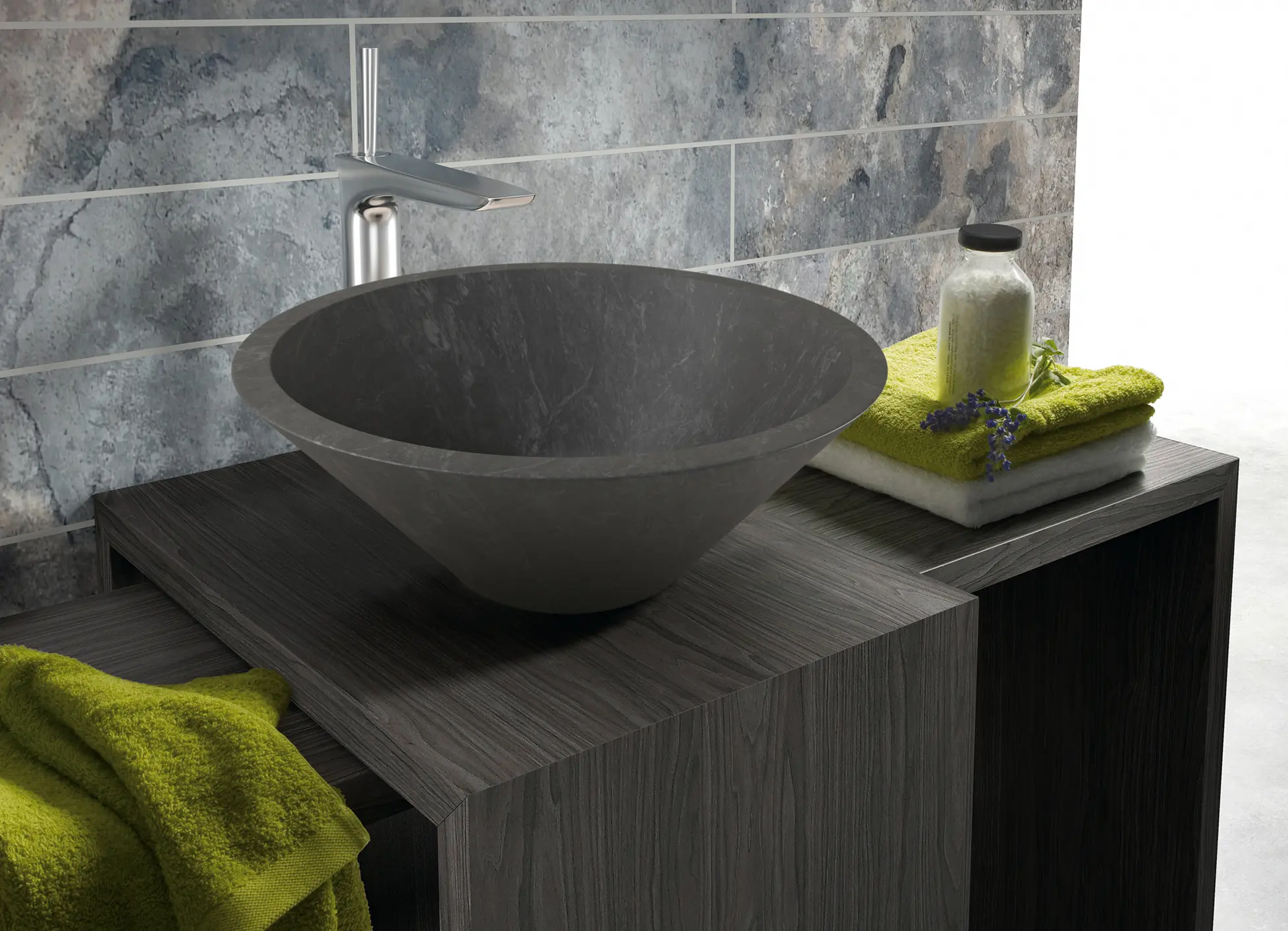 CODIS BATH - Conico negro lavabo