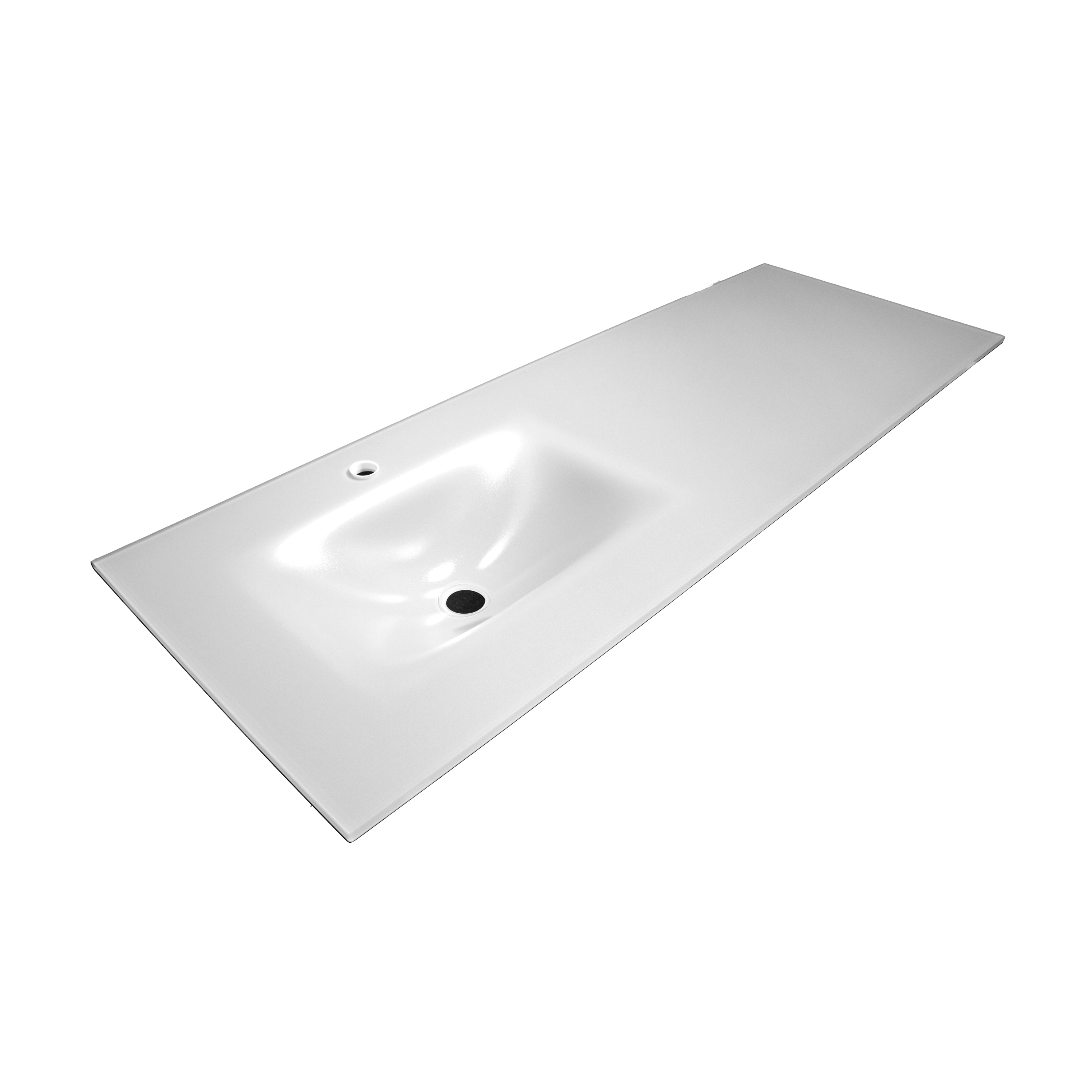Bowl shaped inset basin worktop