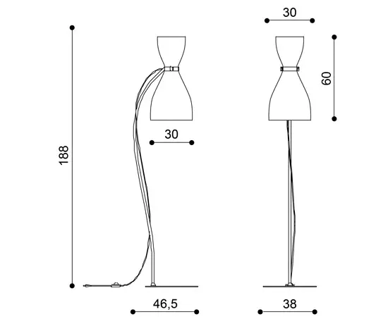 La Référence - Diafano Floor lamp