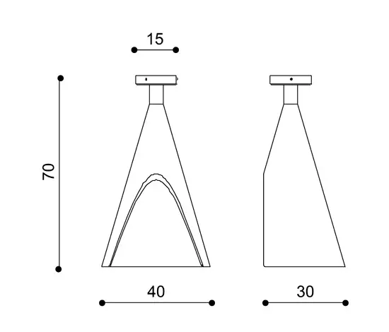 La Référence - Eclisse Ceiling lamp