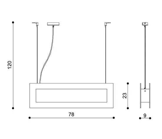 La Référence - Square Pendant lamp
