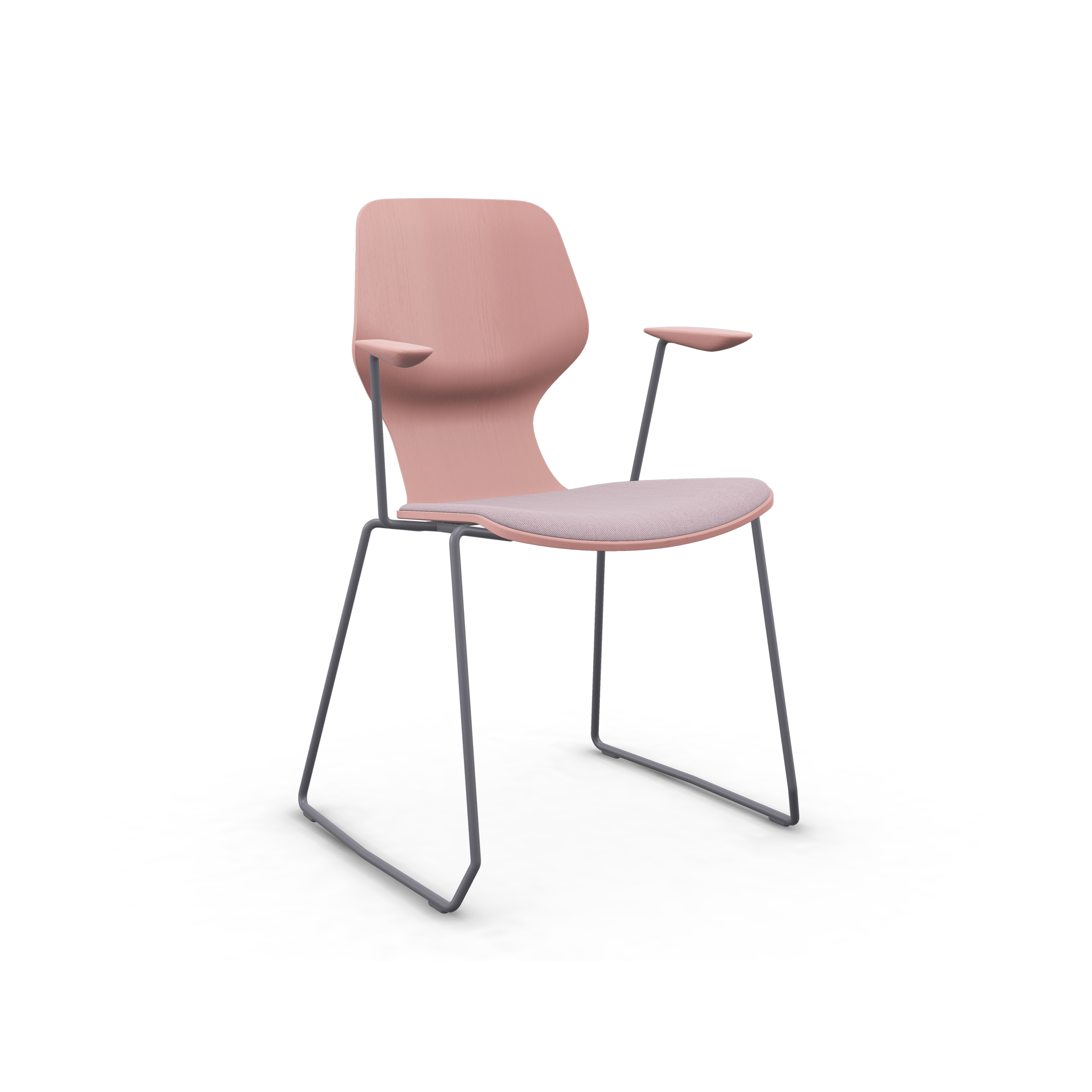 Produkt Oblikant Chair Sled Base O12 With Armrest And Cushion des Herstellers Prostoria anzeigen