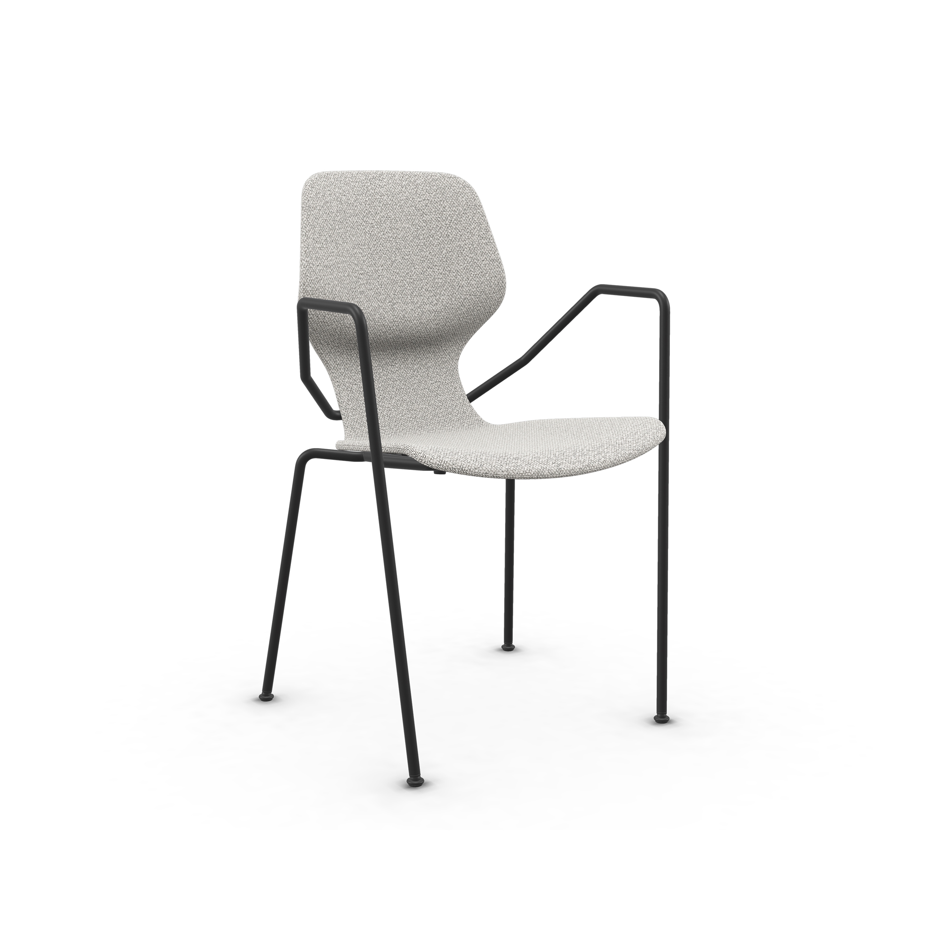 Afficher le produit Oblikant Chair Upholstered Metal Legs O16 With Armrest du fabricant Prostoria