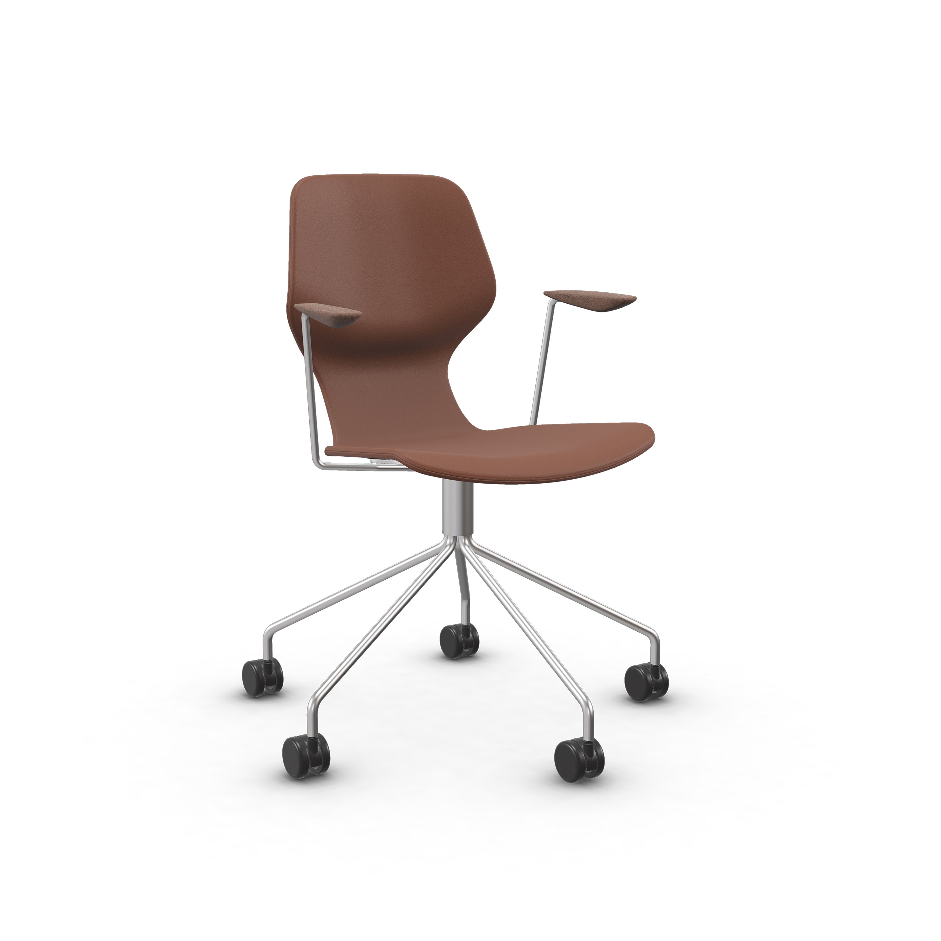 Mostrar el producto Oblikant Chair Upholstered With Swivel Base, 5 Castors+Armrests del fabricante Prostoria