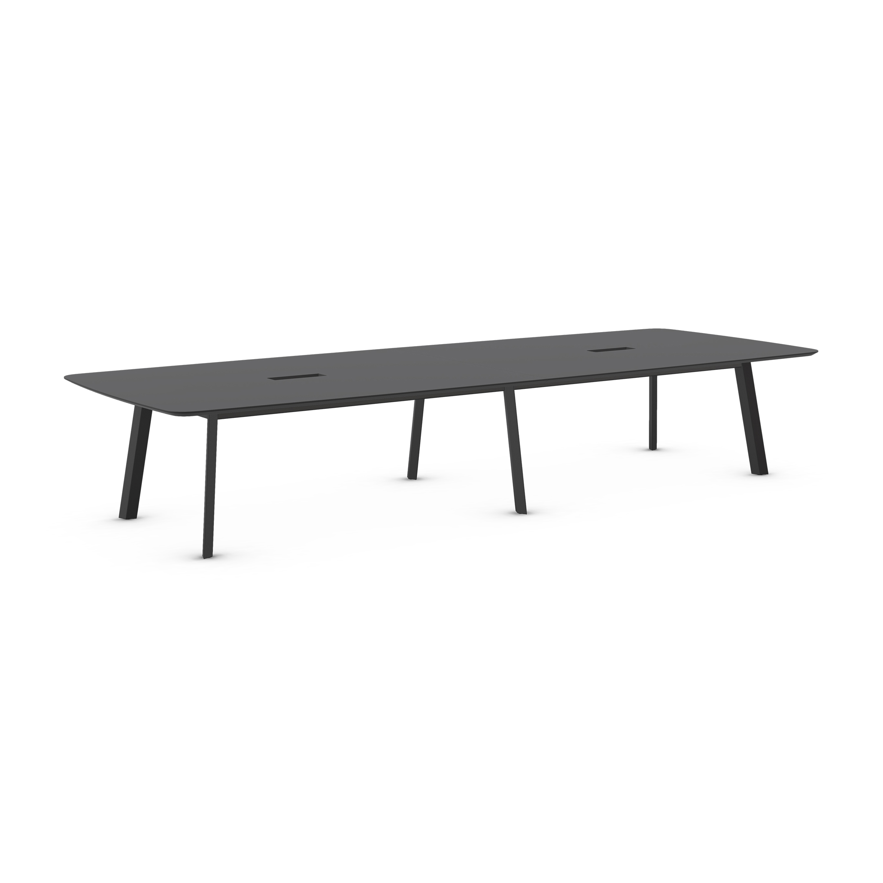 Rhomb Conference Table 415X155 With Holes