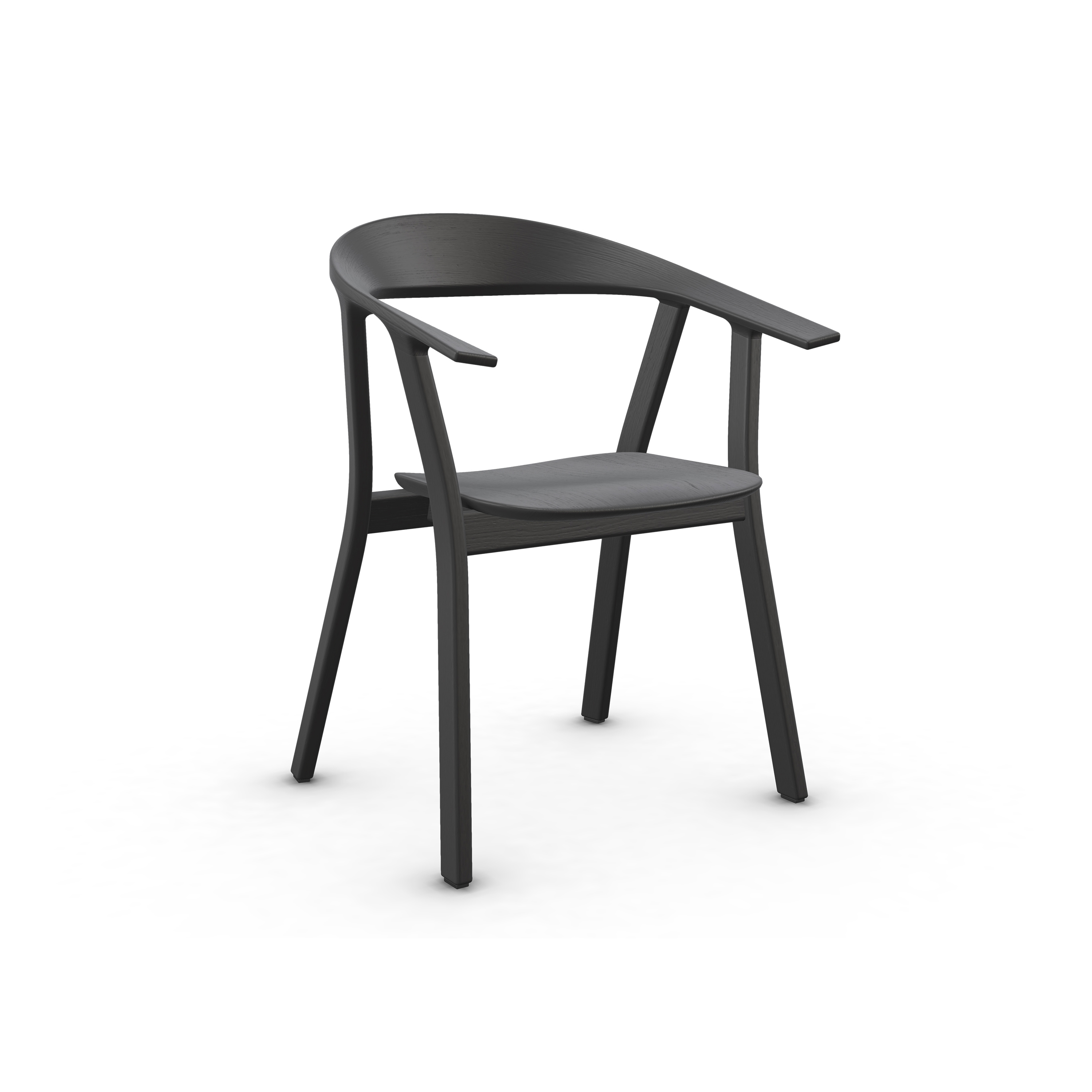Rhomb Solid Wood Lacquer Black
