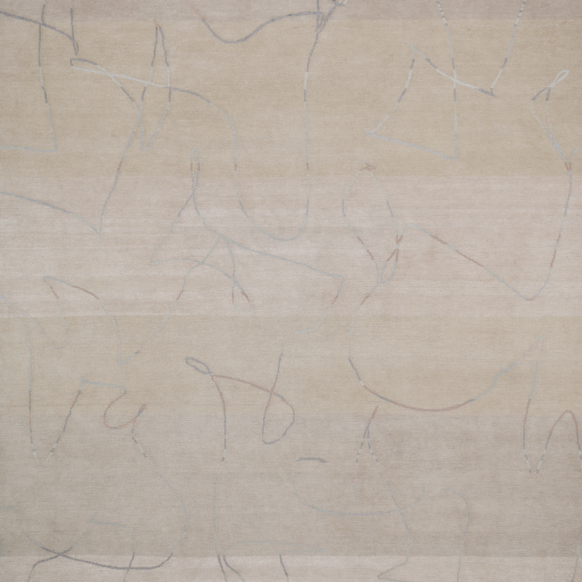 4-Minute Rug - Scribble meringue