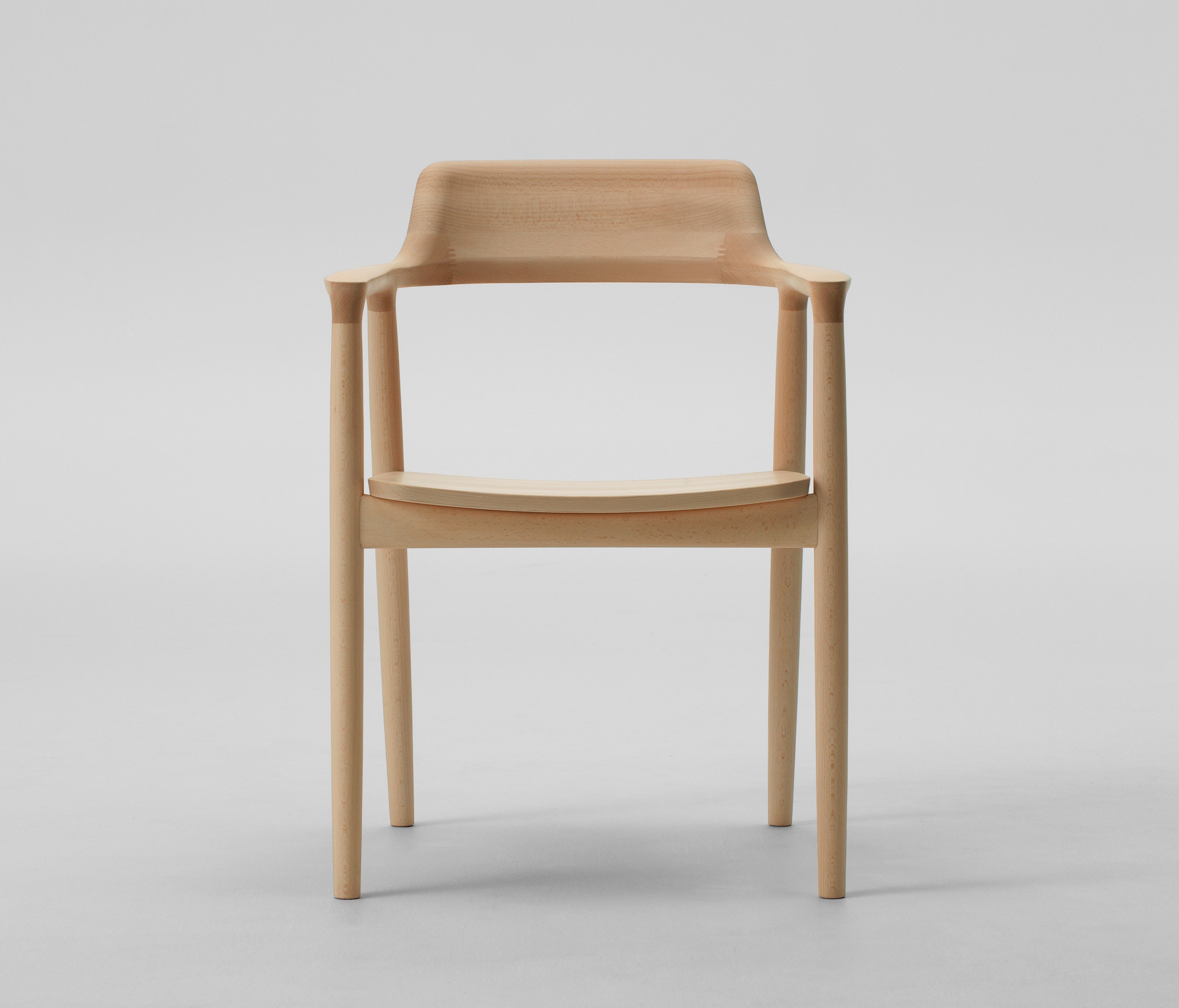 Display product Hiroshima Arm chair High (Wooden seat) from manufacturer MARUNI