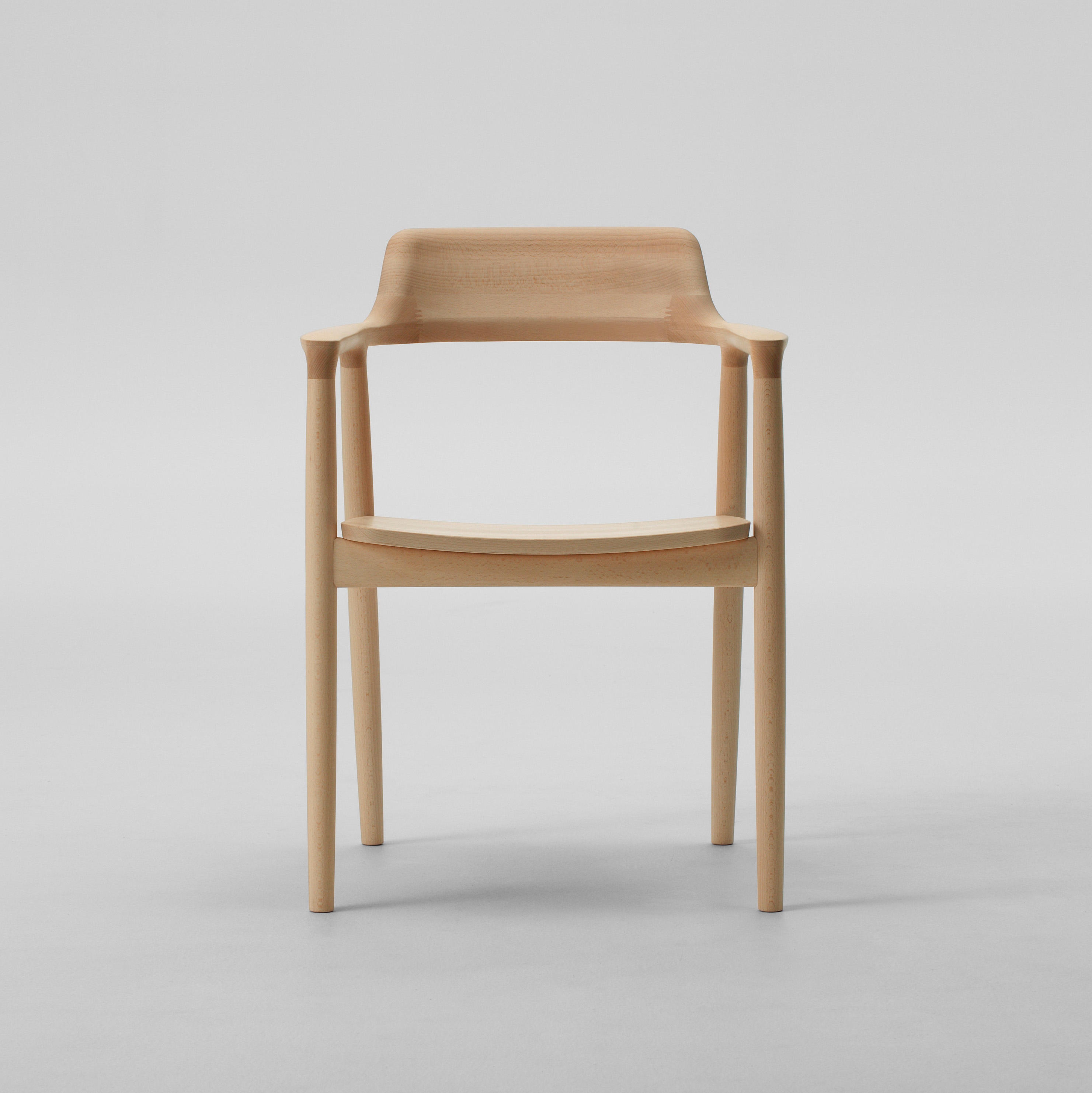Display product Hiroshima Arm chair High (Wooden seat) from manufacturer MARUNI