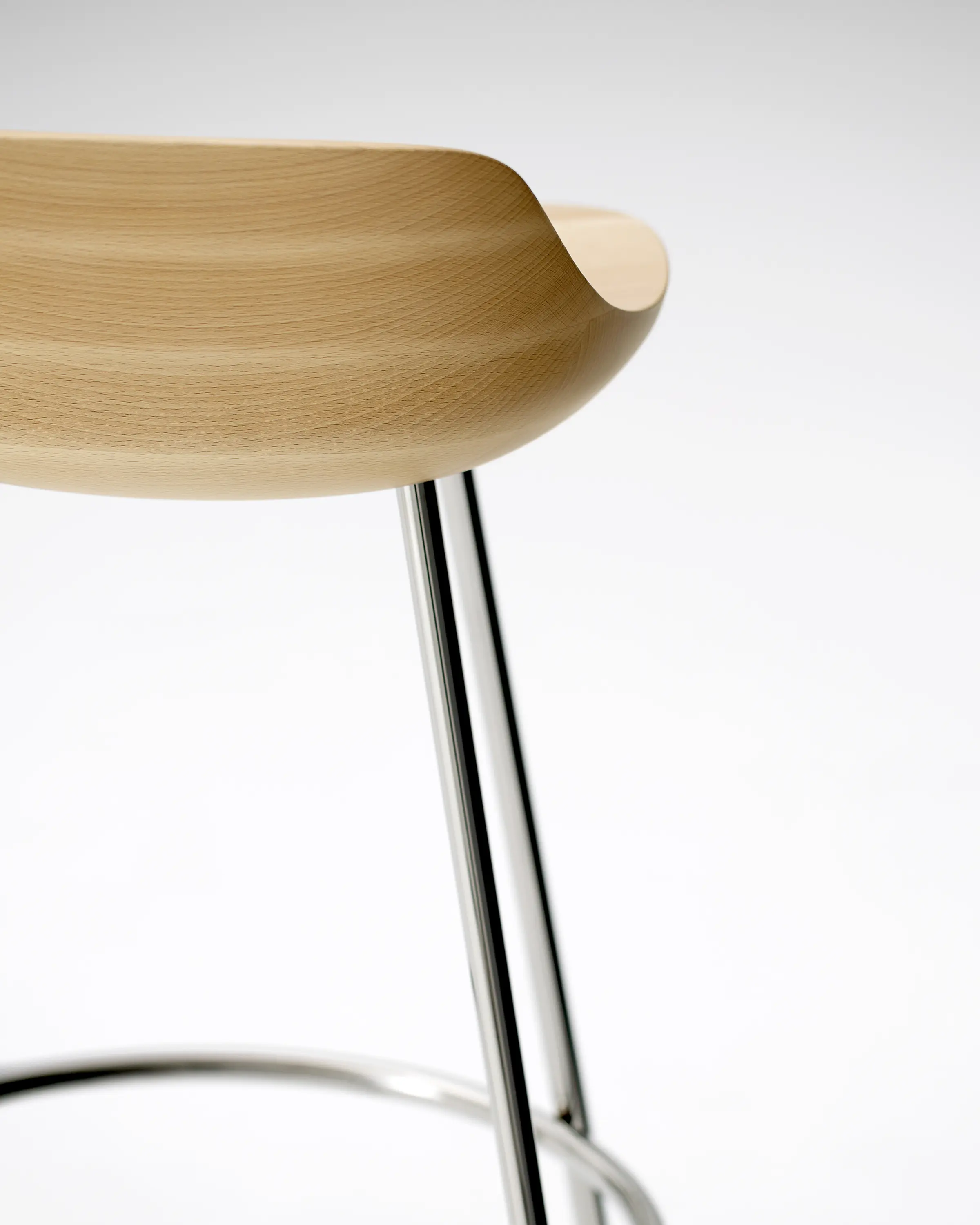 MARUNI - Hiroshima Stool High (Wooden seat)