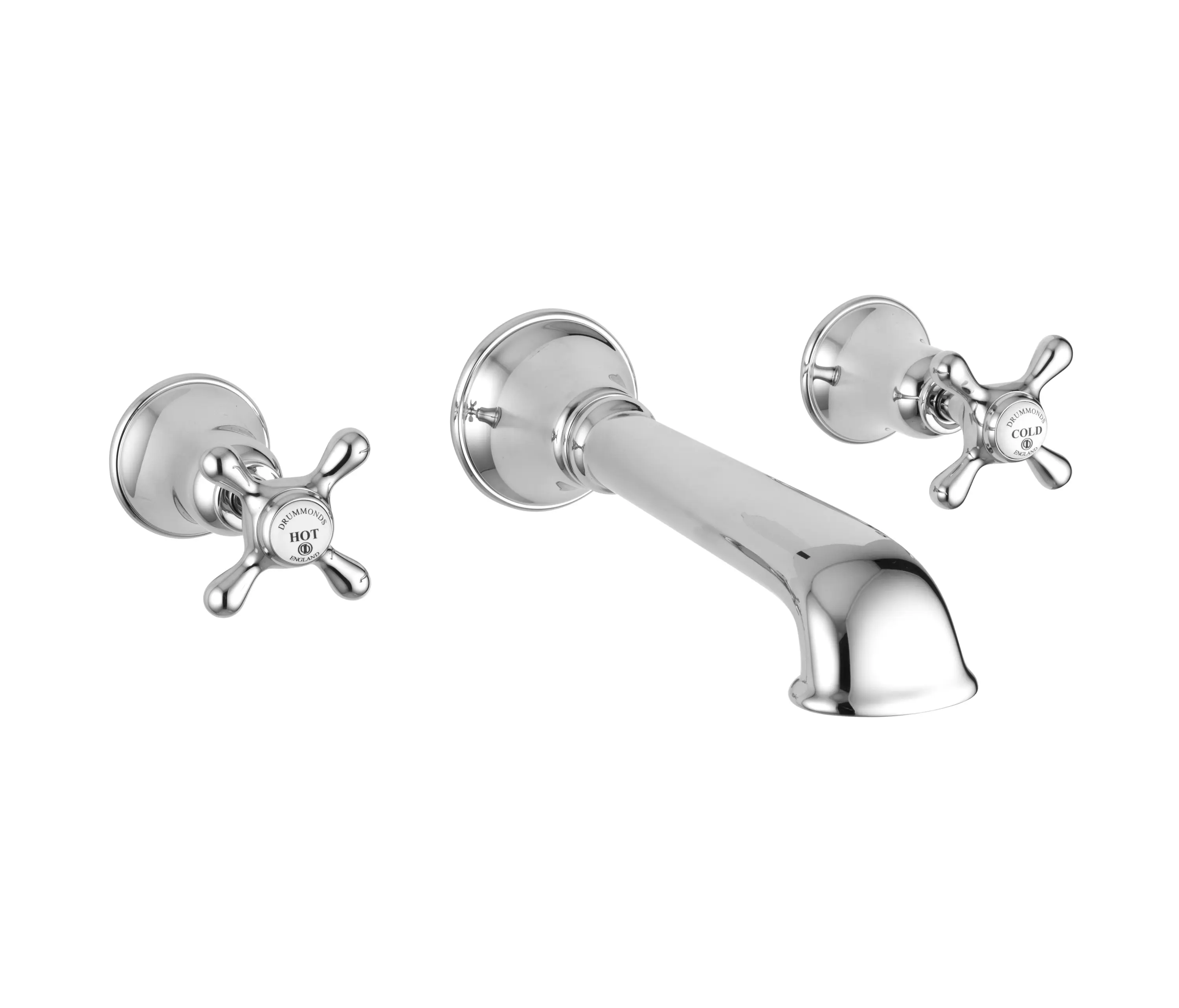 Drummonds - Backloading Bath Tap with Mull Heads