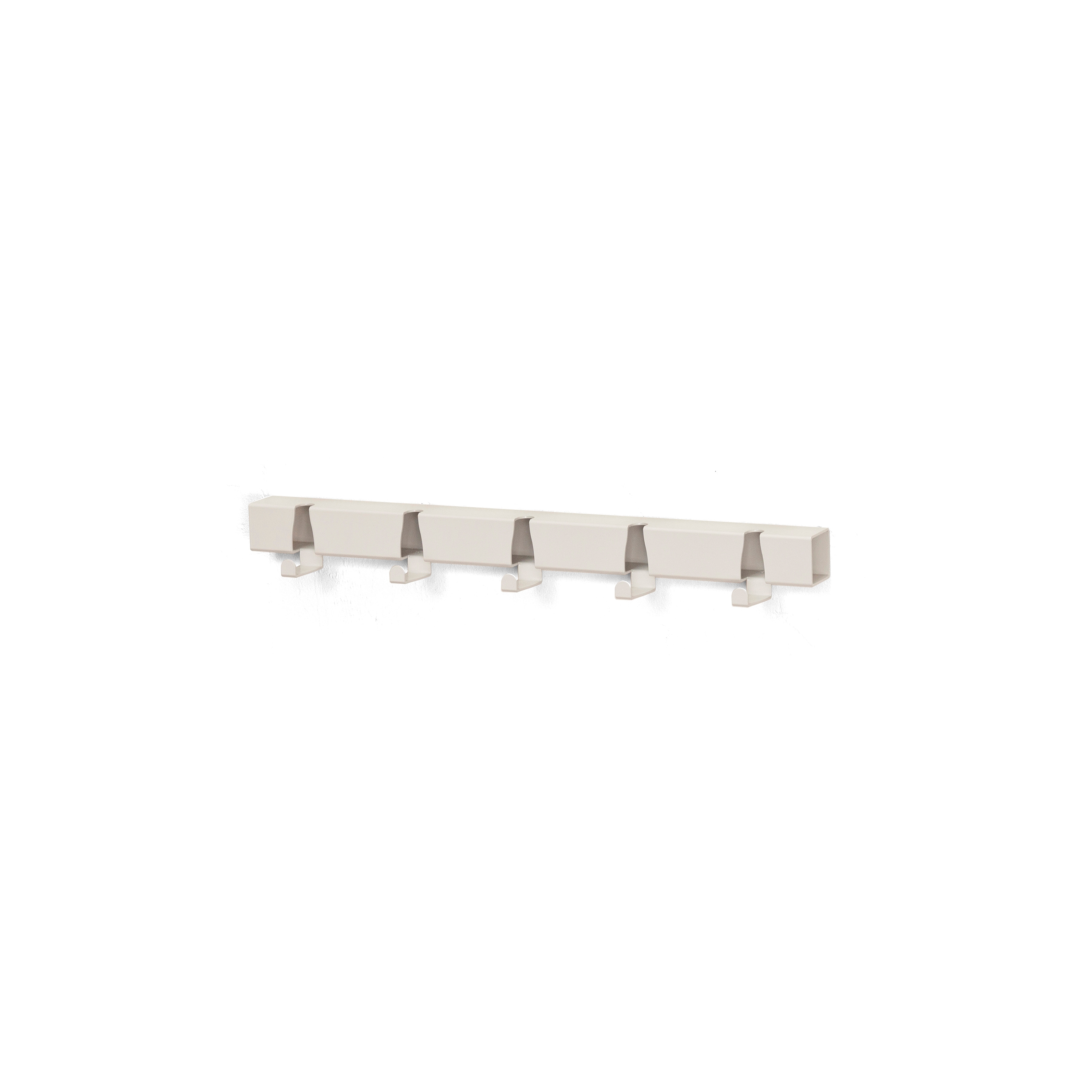 Vertoon produk Coatrack By The Meter 5 Hooks | white van vervaardiger Vij5
