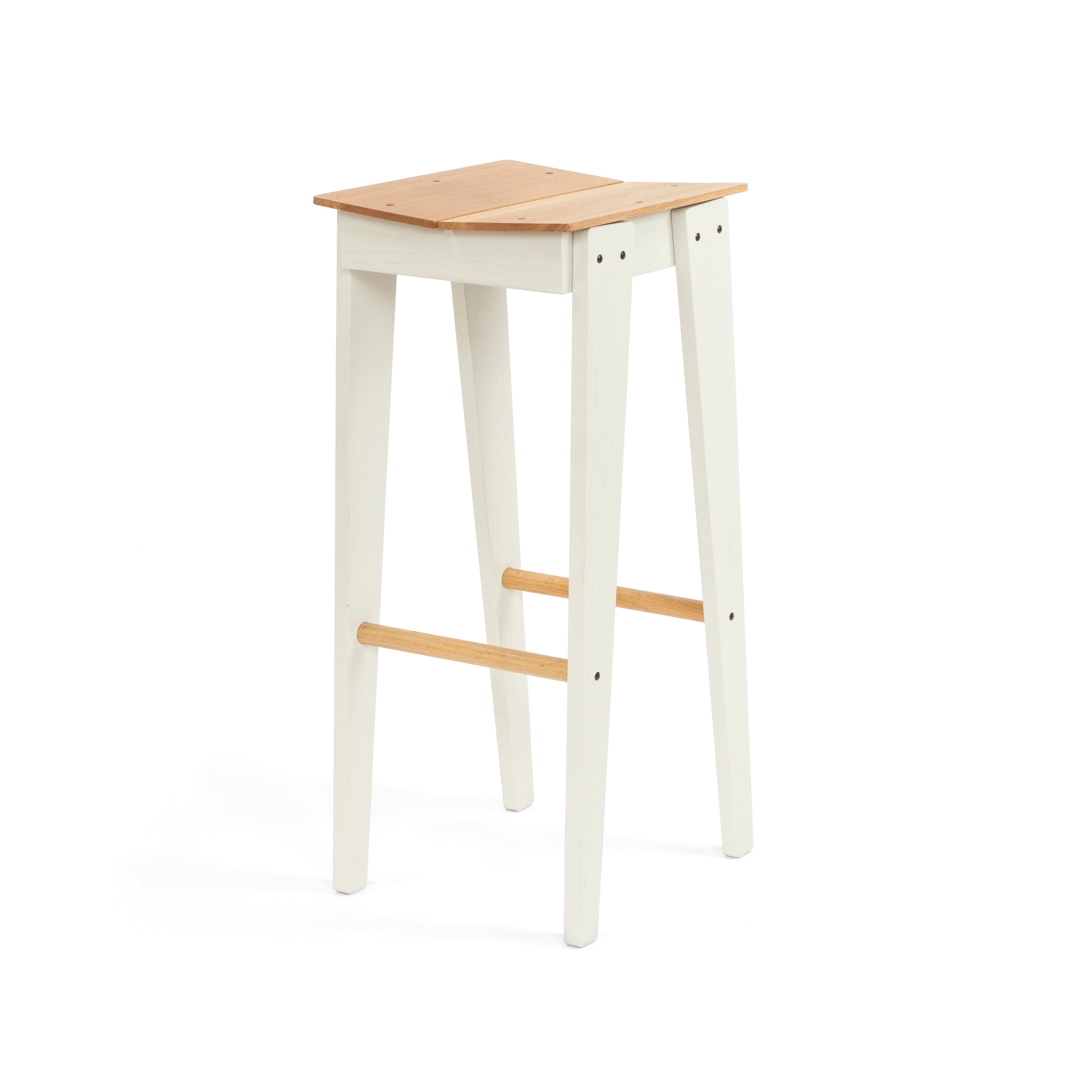 Tilt Bar Stool | white