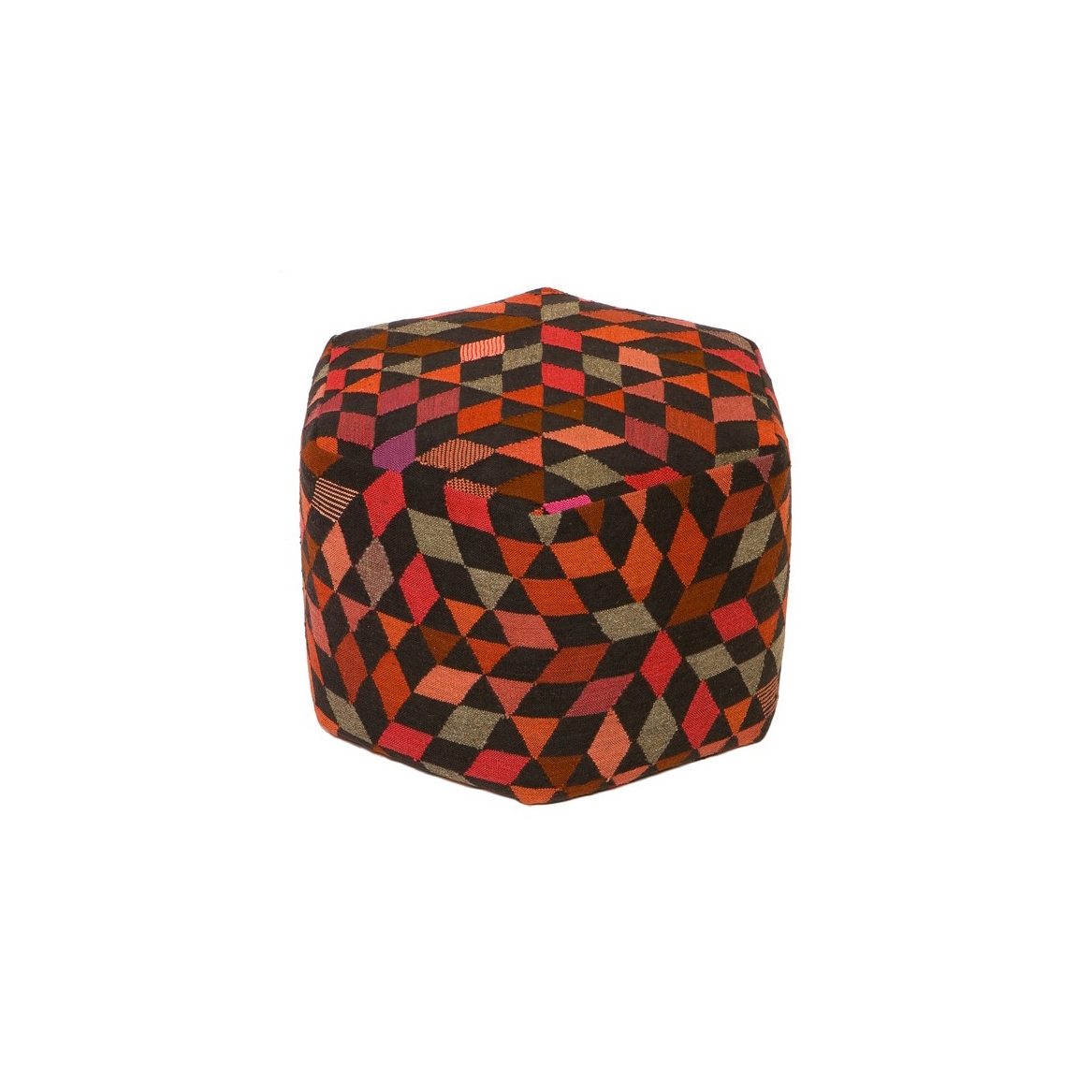 Triangles Pouf Diamond strawberry high