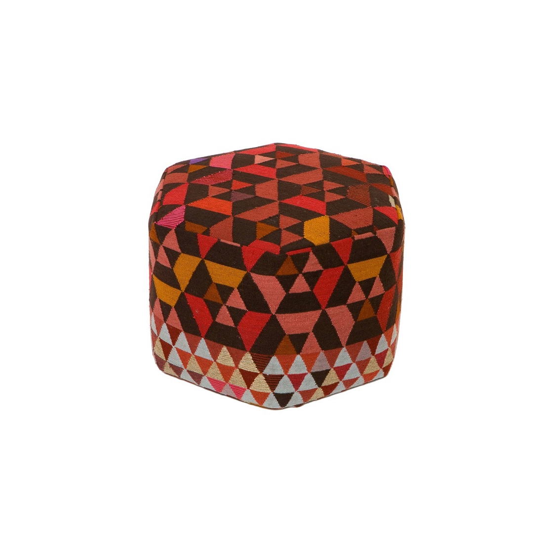 Triangles Pouf Trianglehex strawberry high