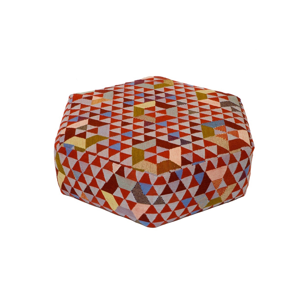 Triangles Pouf Trianglehex sweet pink low