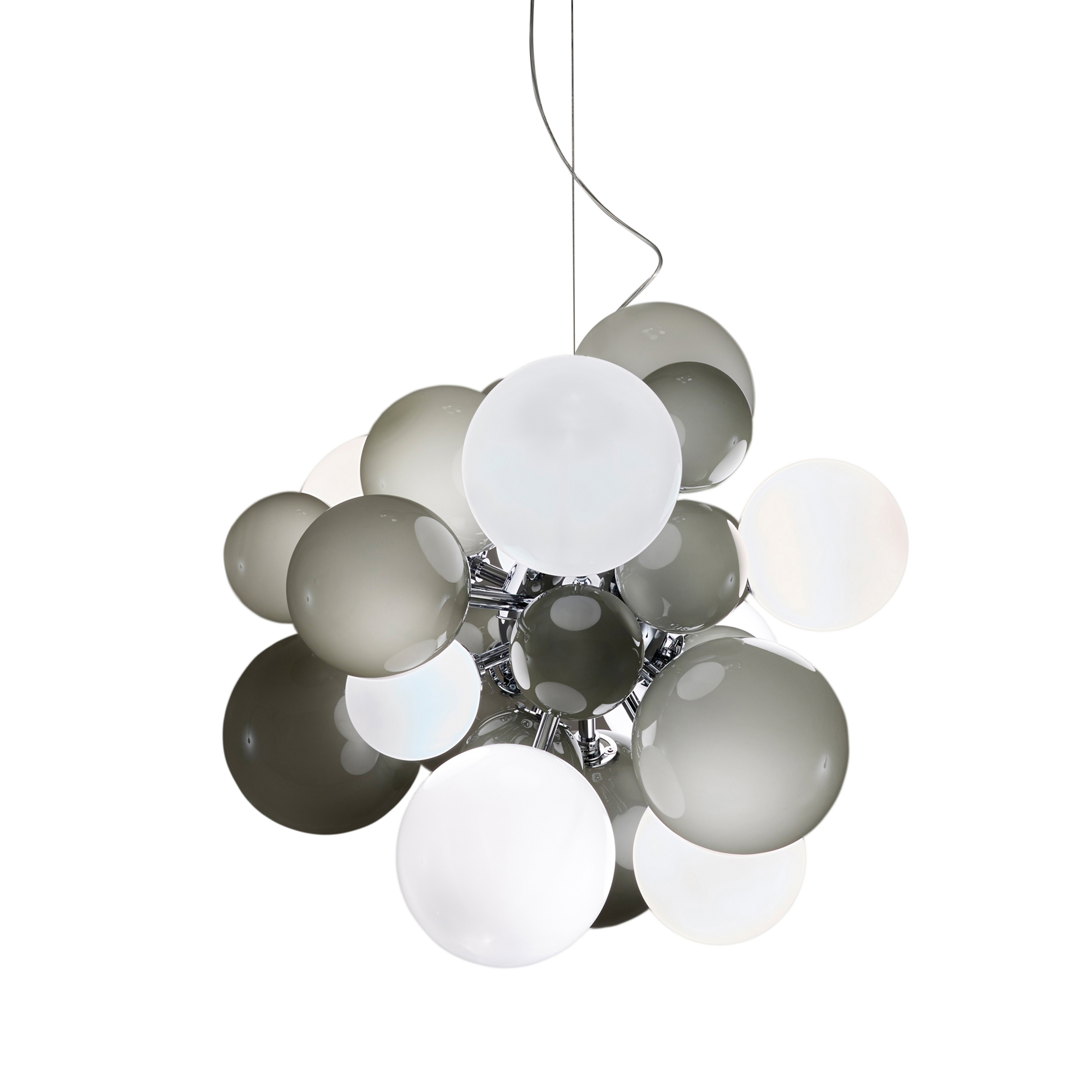 Digit Chandelier | Ceiling | soft grey