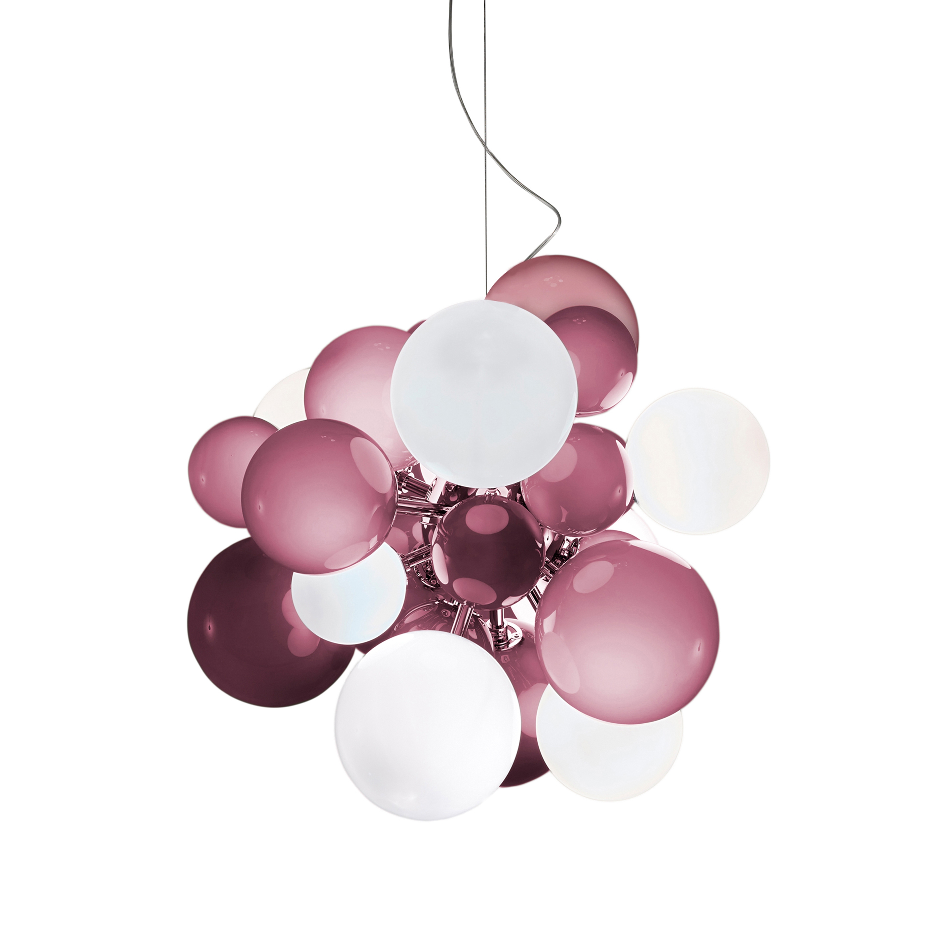 Digit Chandelier | Ceiling | hazy purple