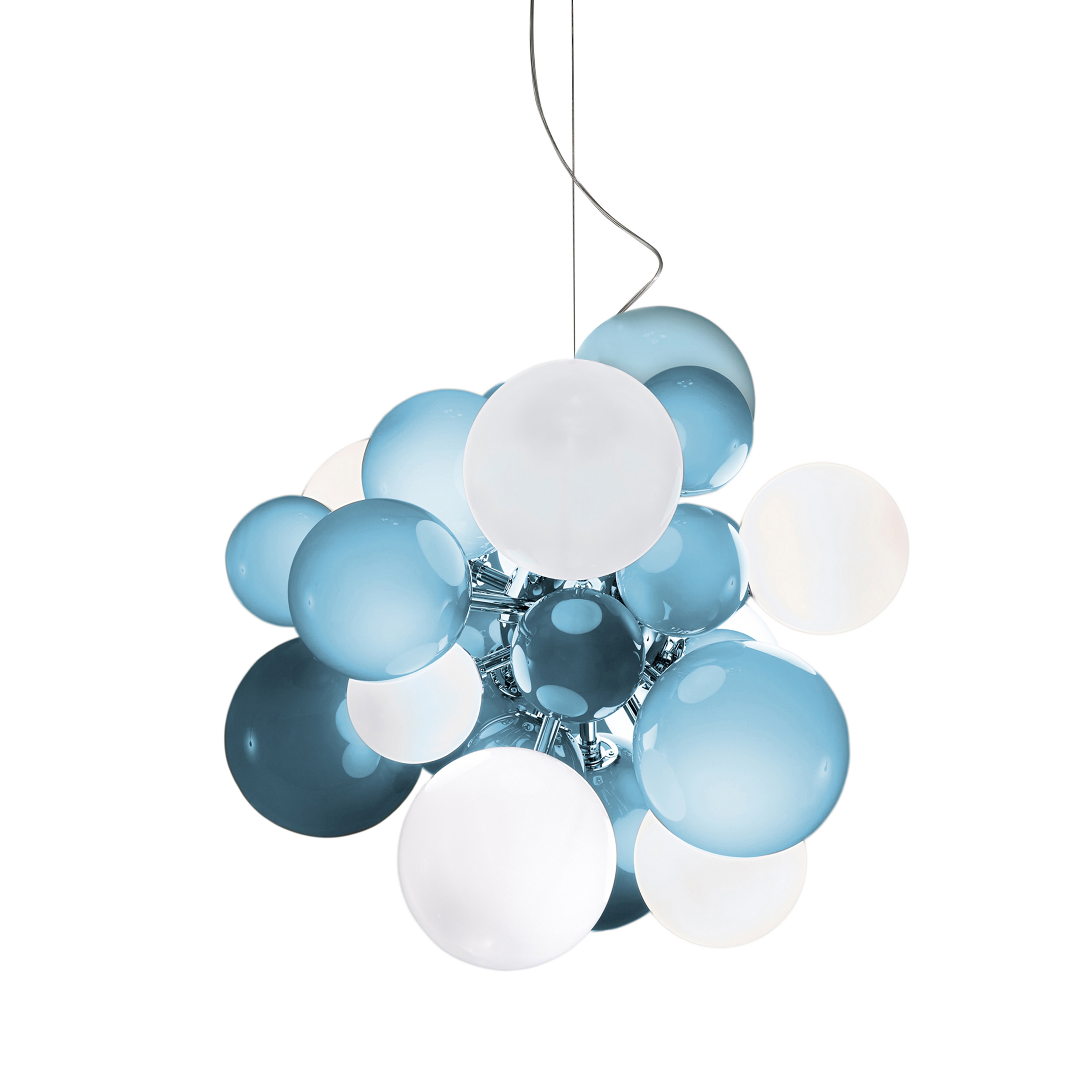 Mostra il prodotto Digit Chandelier | Ceiling | soft skyblue del produttore Babled