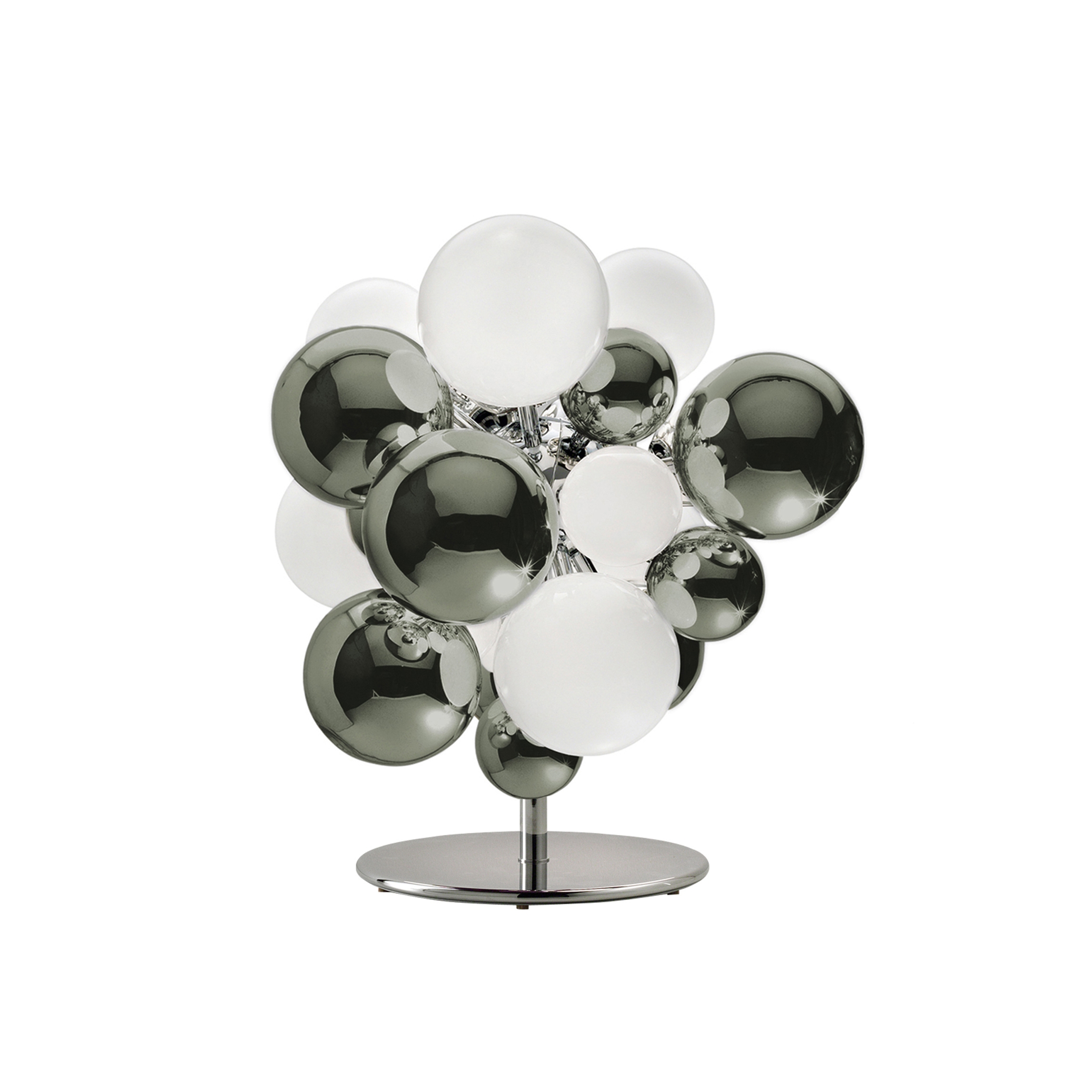 Digit Chandelier | Floor | mirrored bronze grey