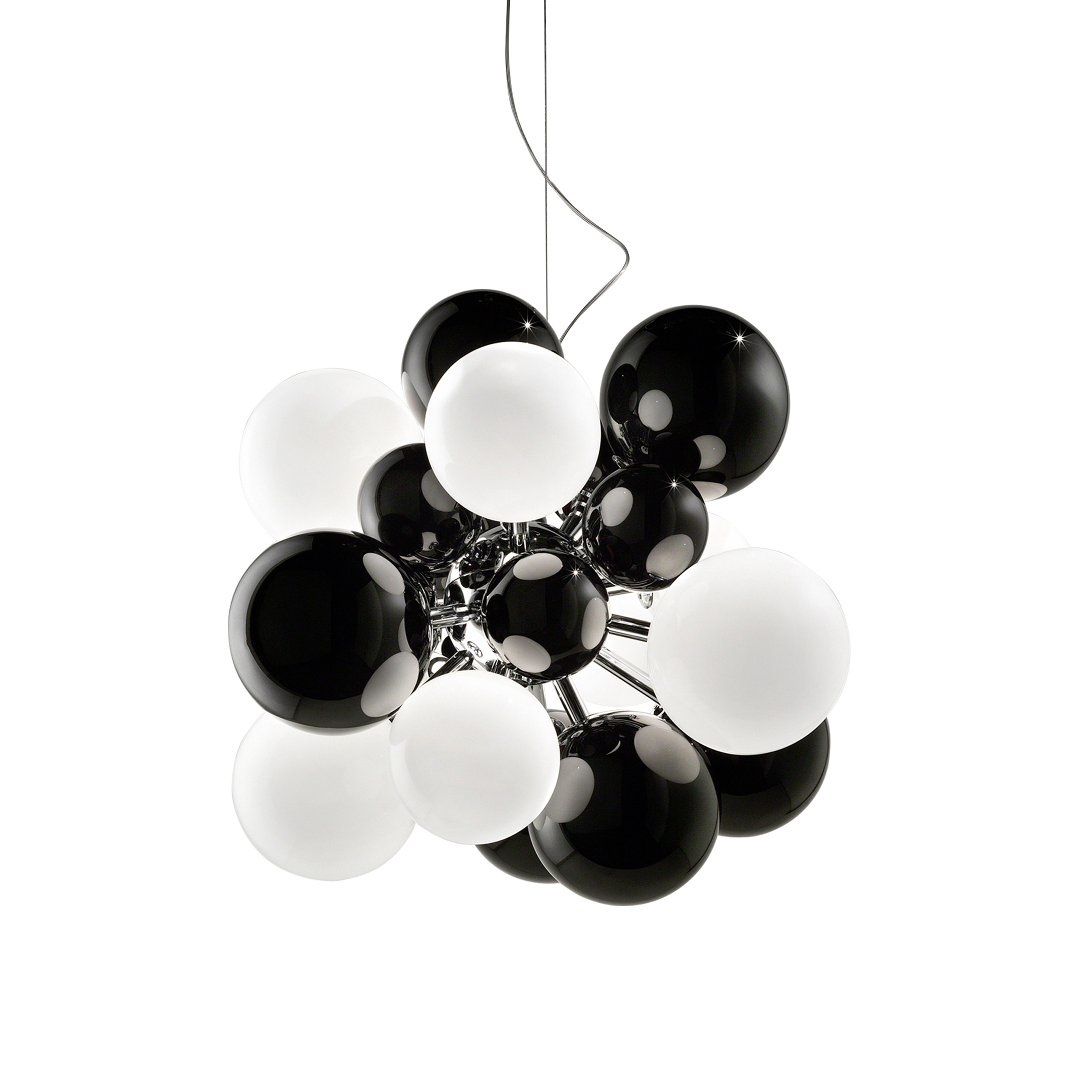 Vertoon produk Digit Mini | Chandelier | black van vervaardiger Babled