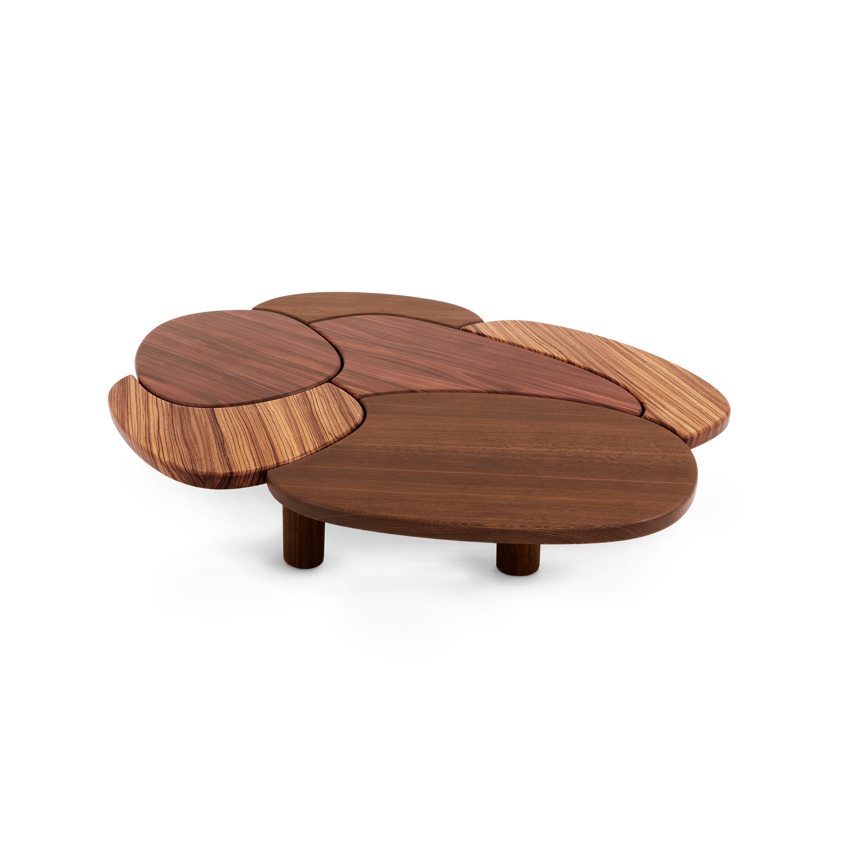 Vertoon produk Etnawood Round Coffee Table van vervaardiger Babled