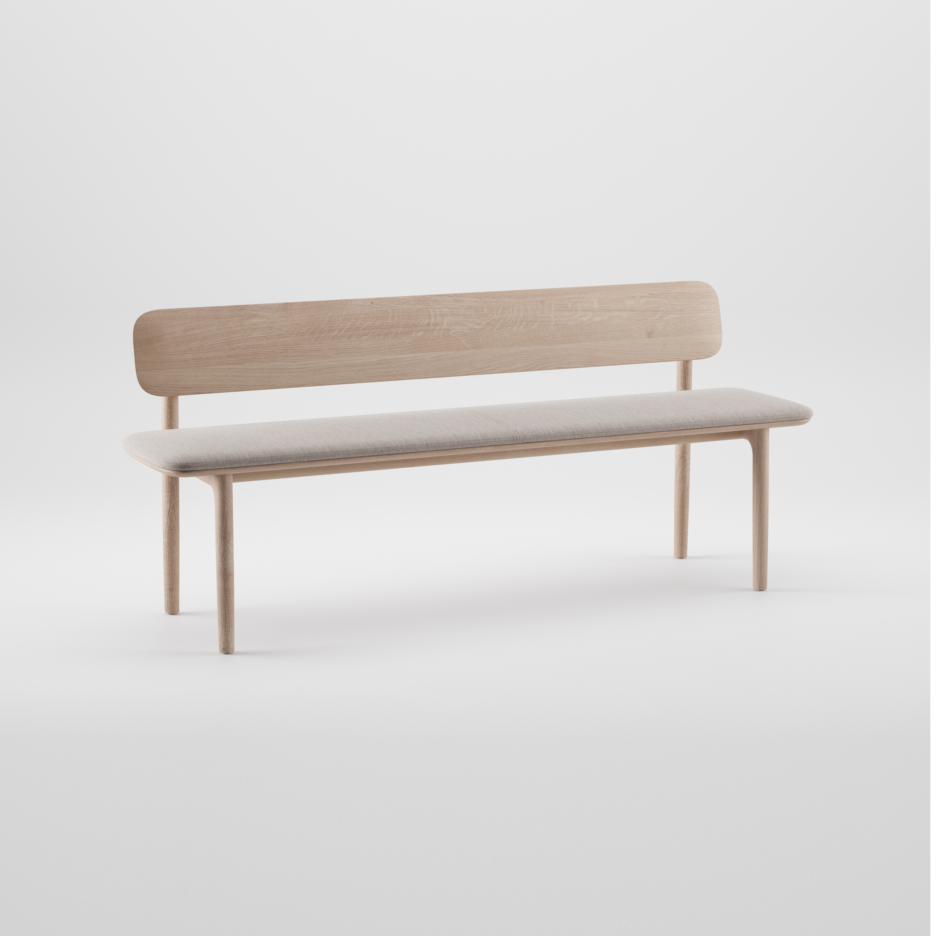 Display product Neva Bench With Backrest from manufacturer Artisan