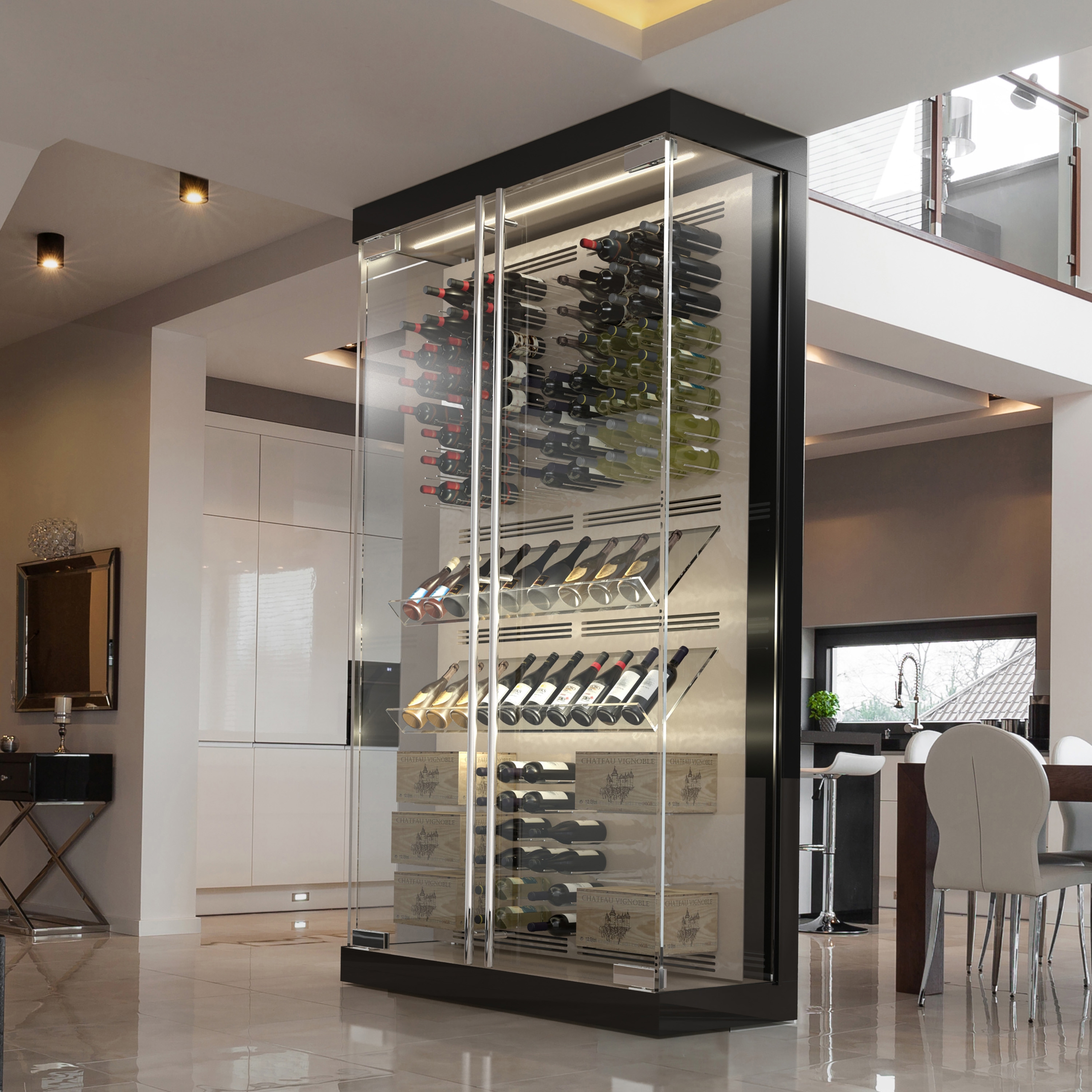 CUSTOM REFRIGERATED WINE CABINETS