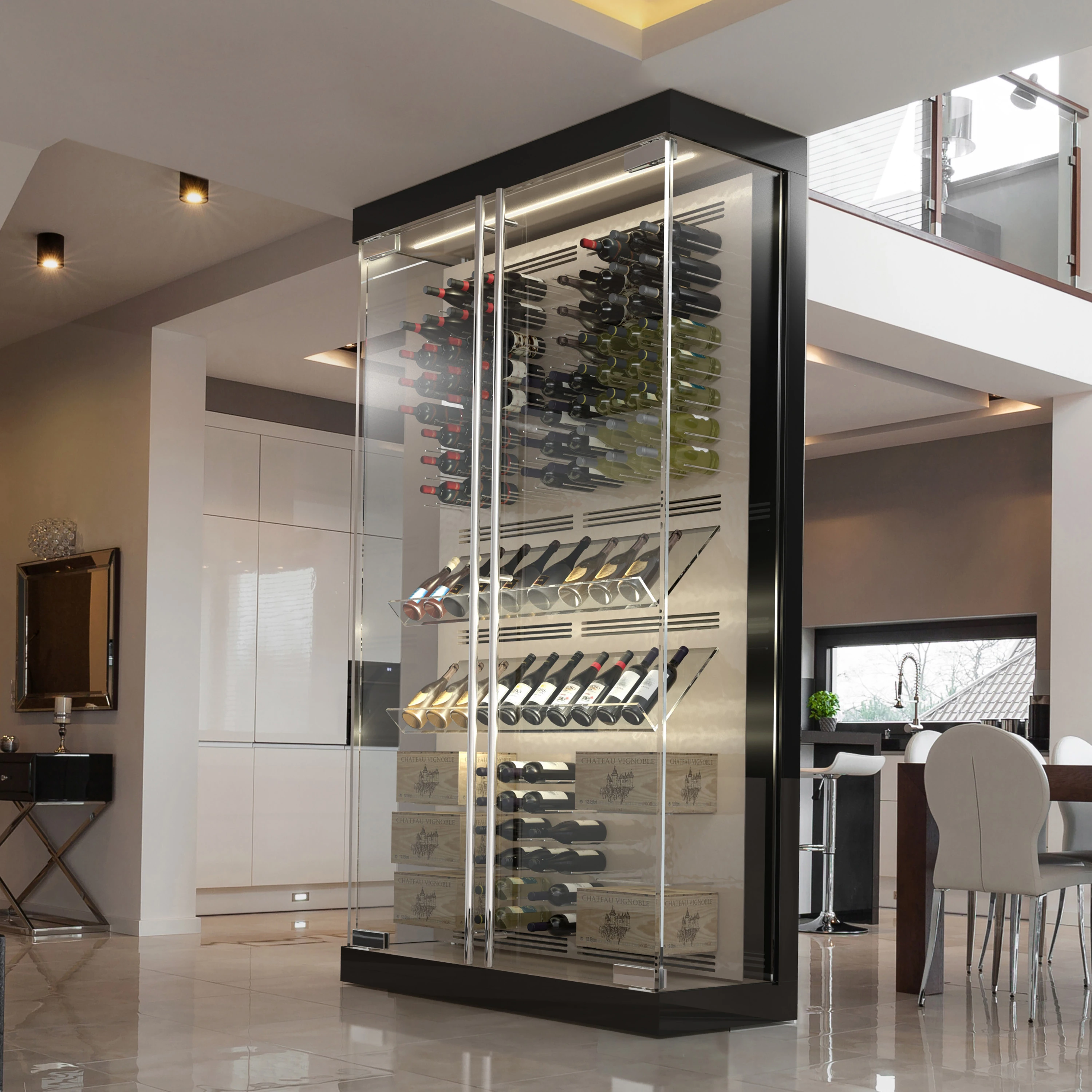 CUSTOM REFRIGERATED WINE CABINETS