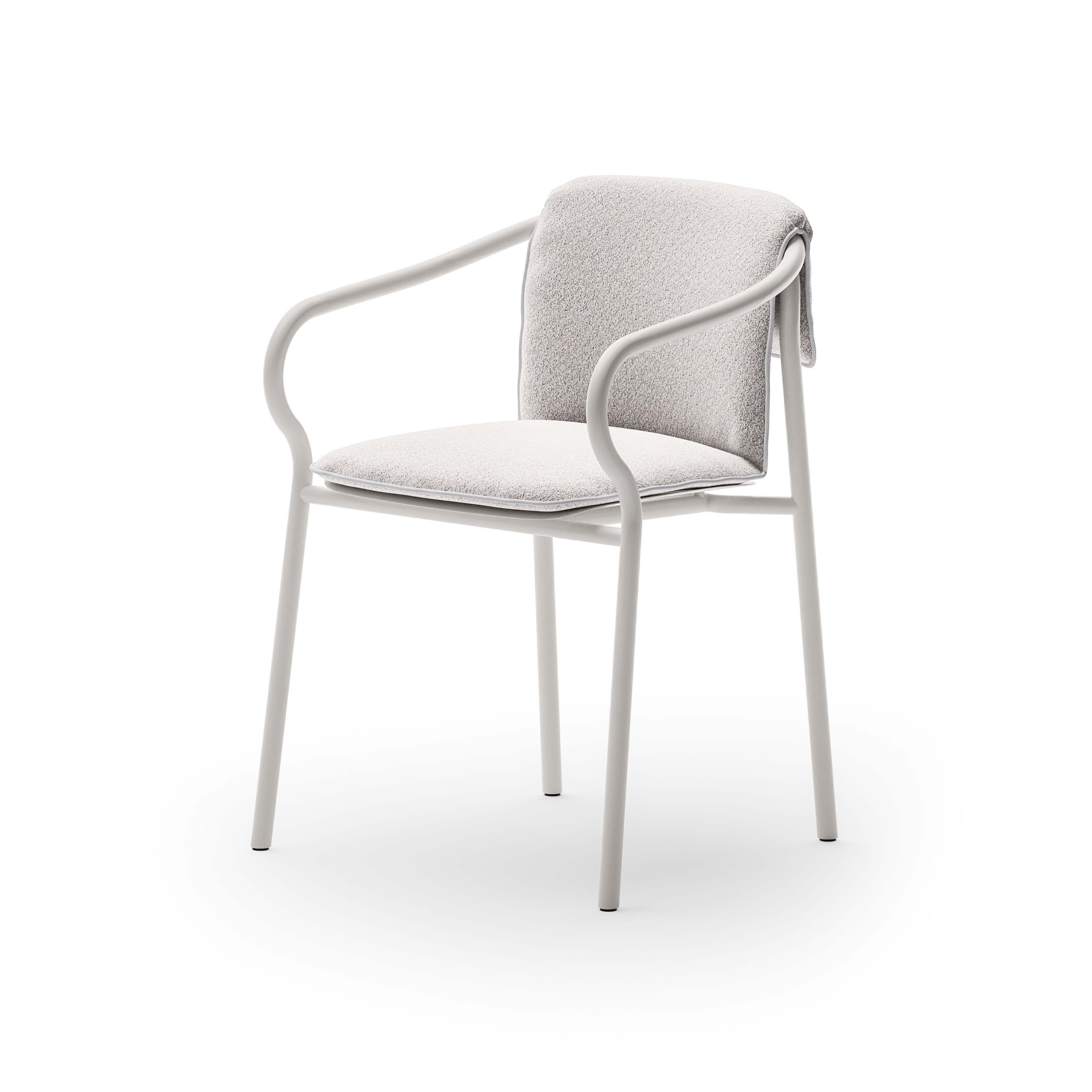 Chair with seat and backrest cushion