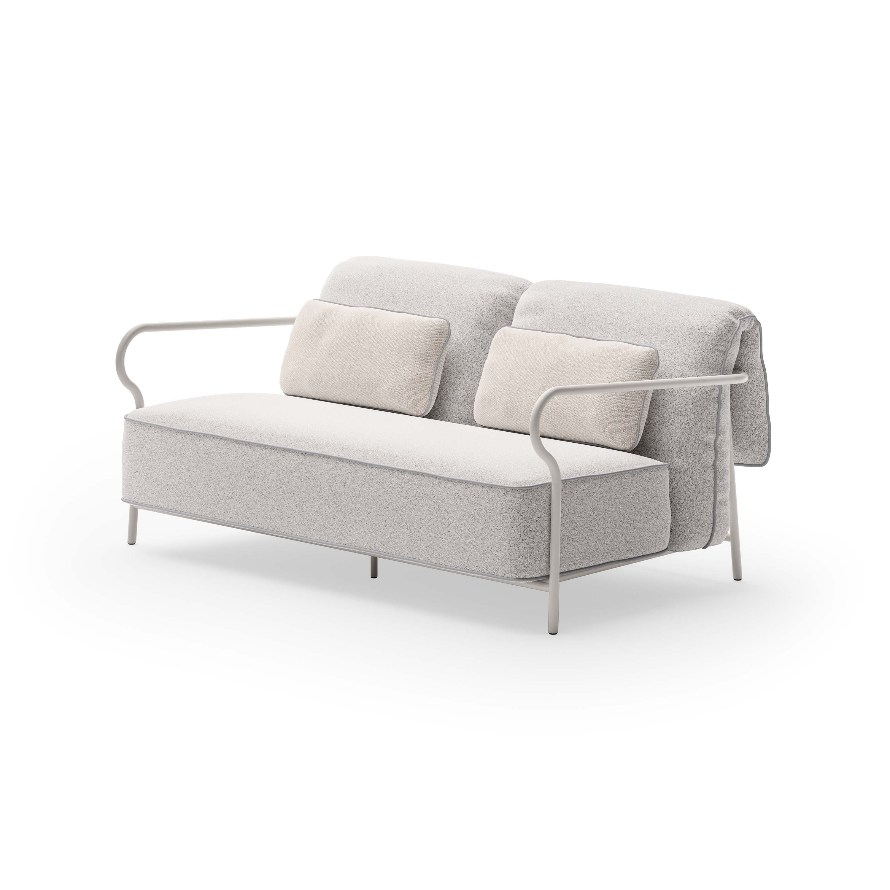 Sofa with seat and backrest cushion 2-seater (or 3-seater)