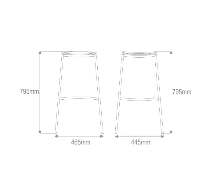 Plycollection - Wess barstool