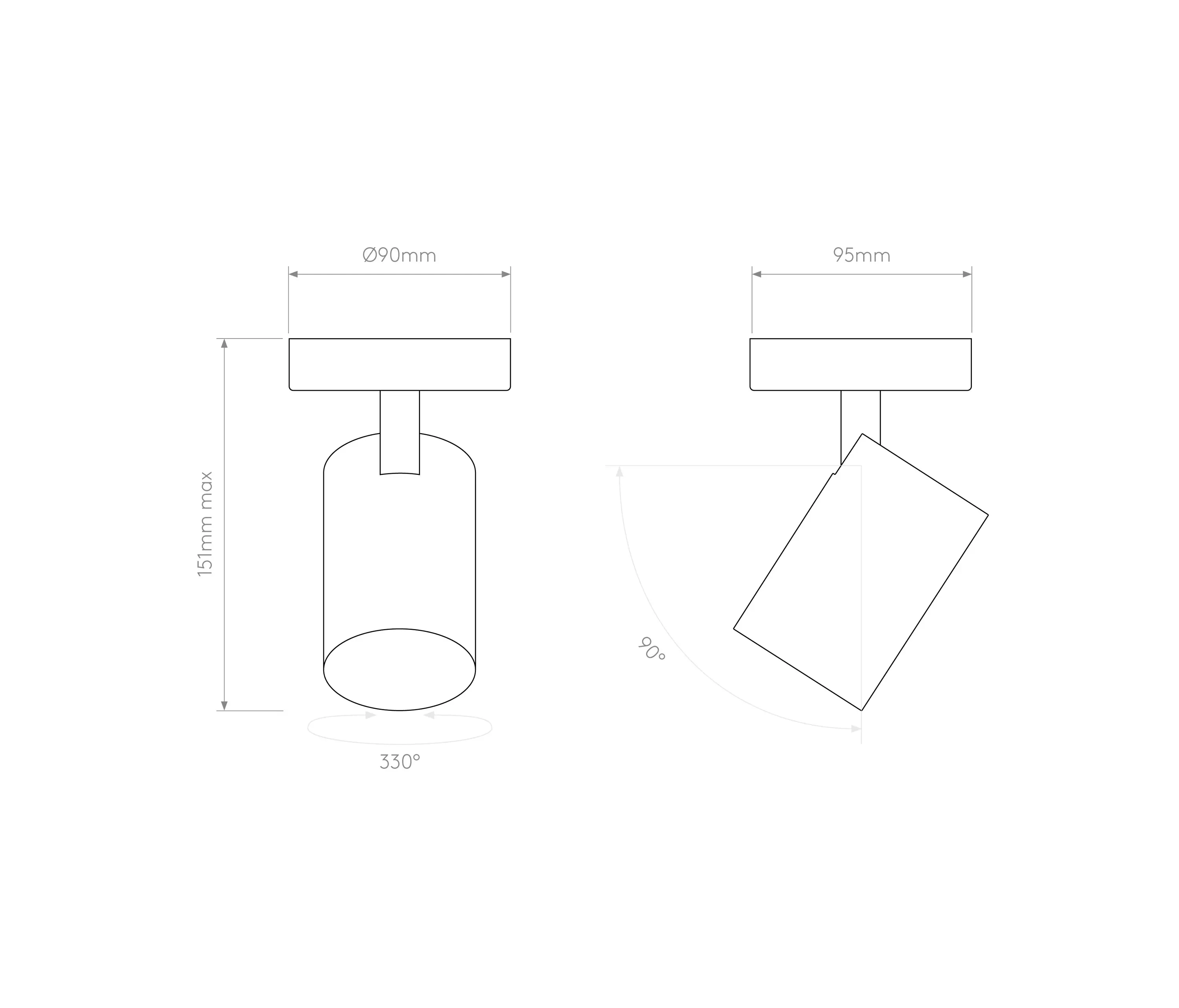 Astro Lighting - Aqua Single | Matt White
