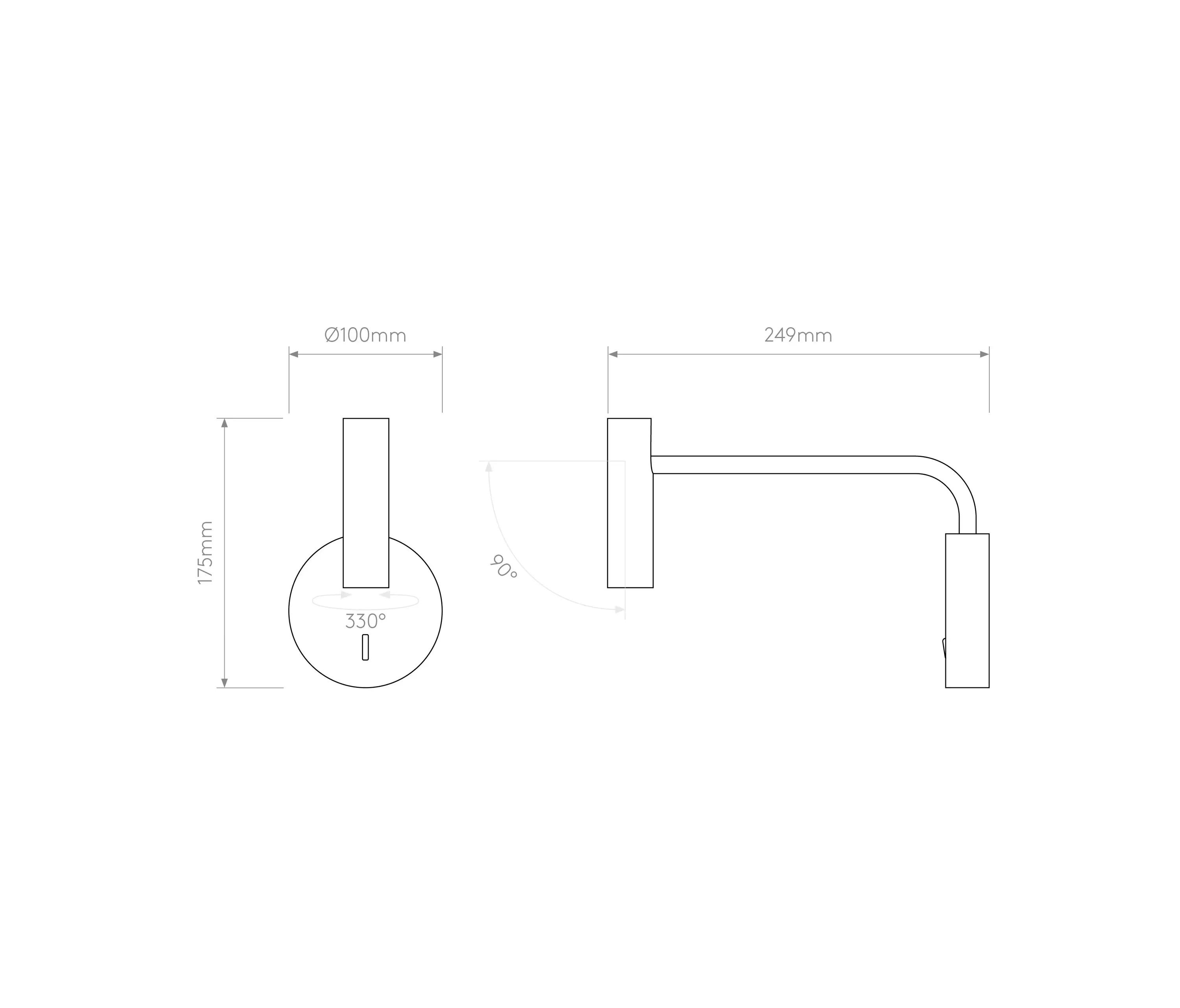 Astro Lighting - Enna Wall LED | Matt Black