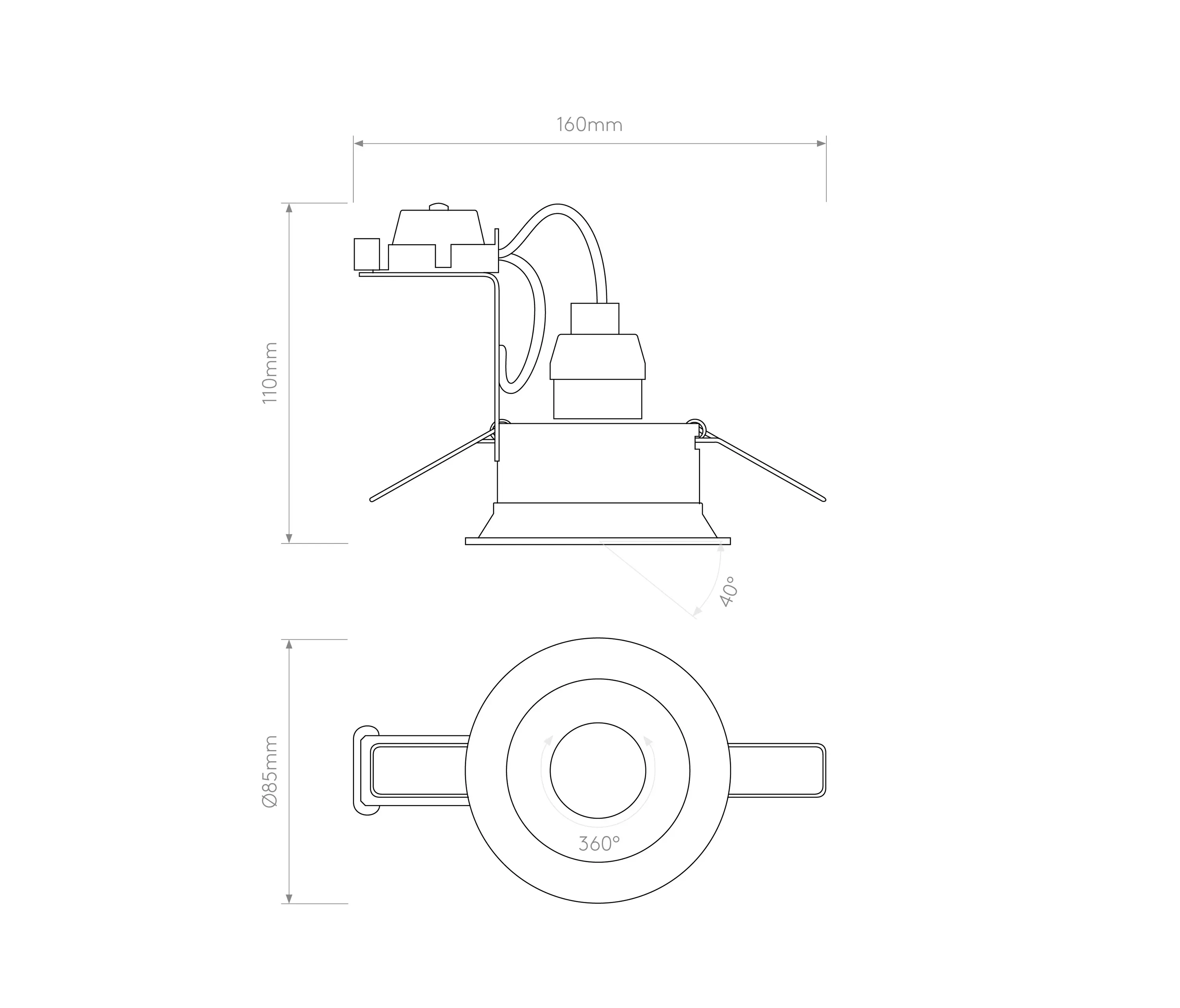 Astro Lighting - Minima Round Adjustable | Matt White