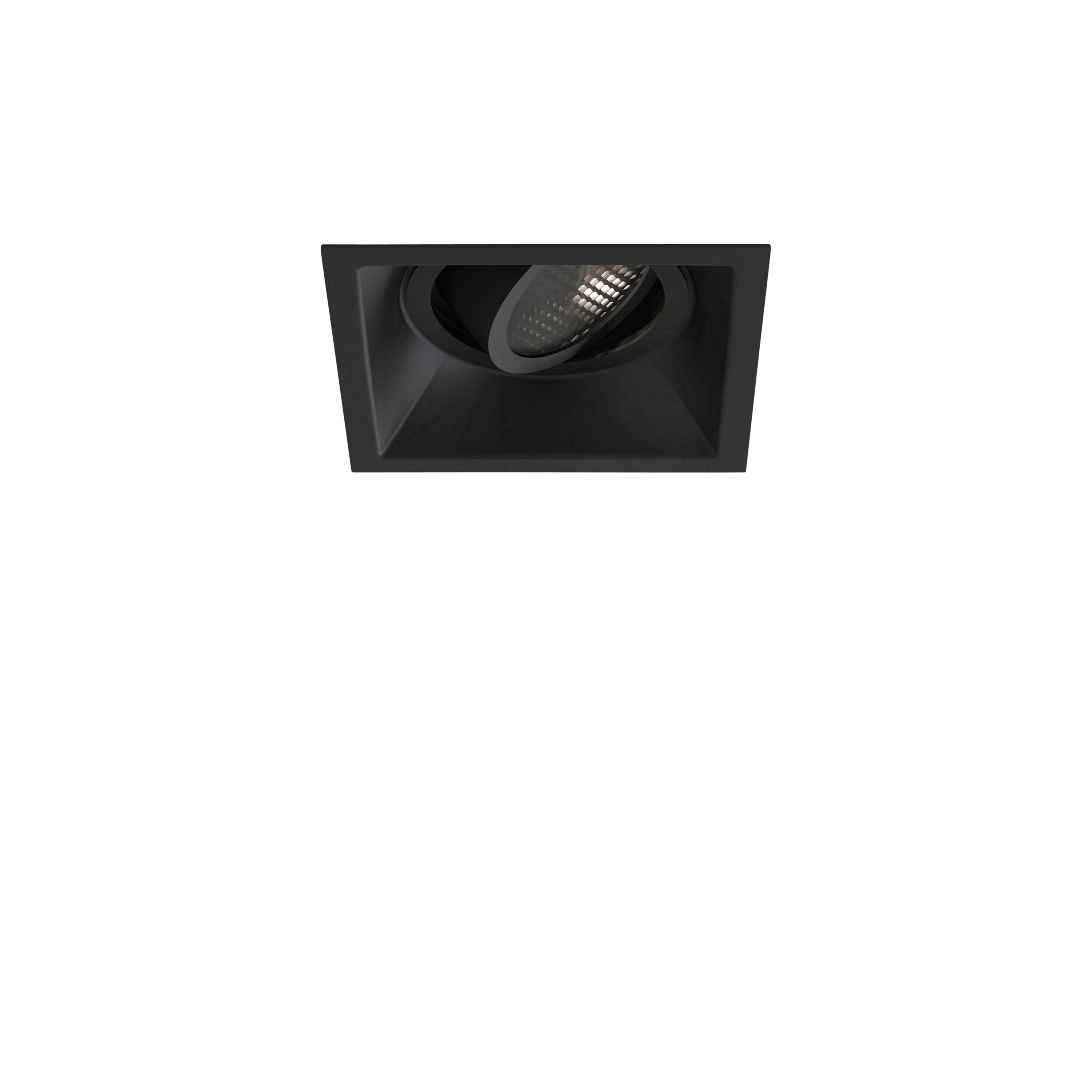 Minima Slimline Square Adjustable Fire-Rated | Matt Black