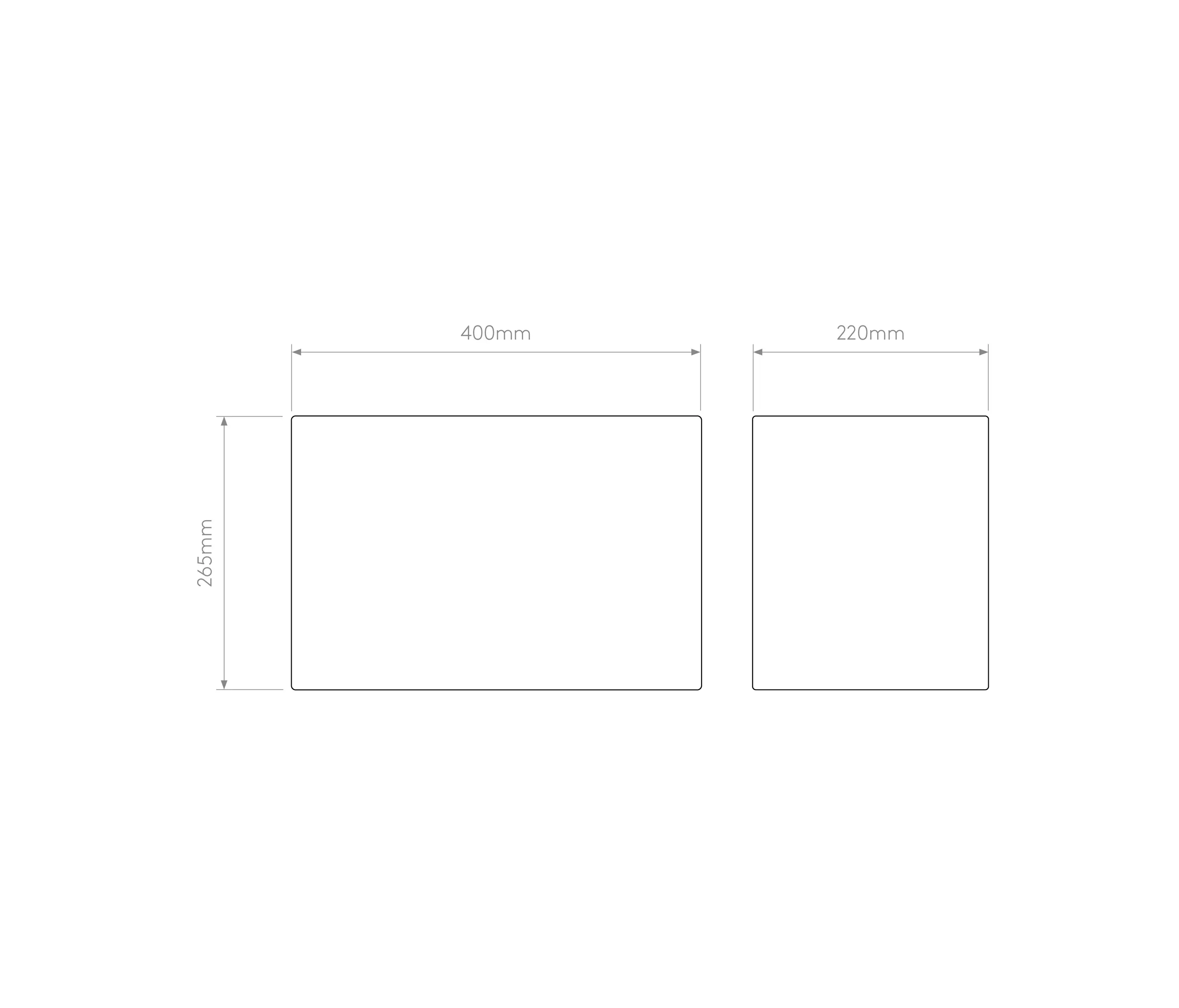 Astro Lighting - Rectangle 400 | Putty