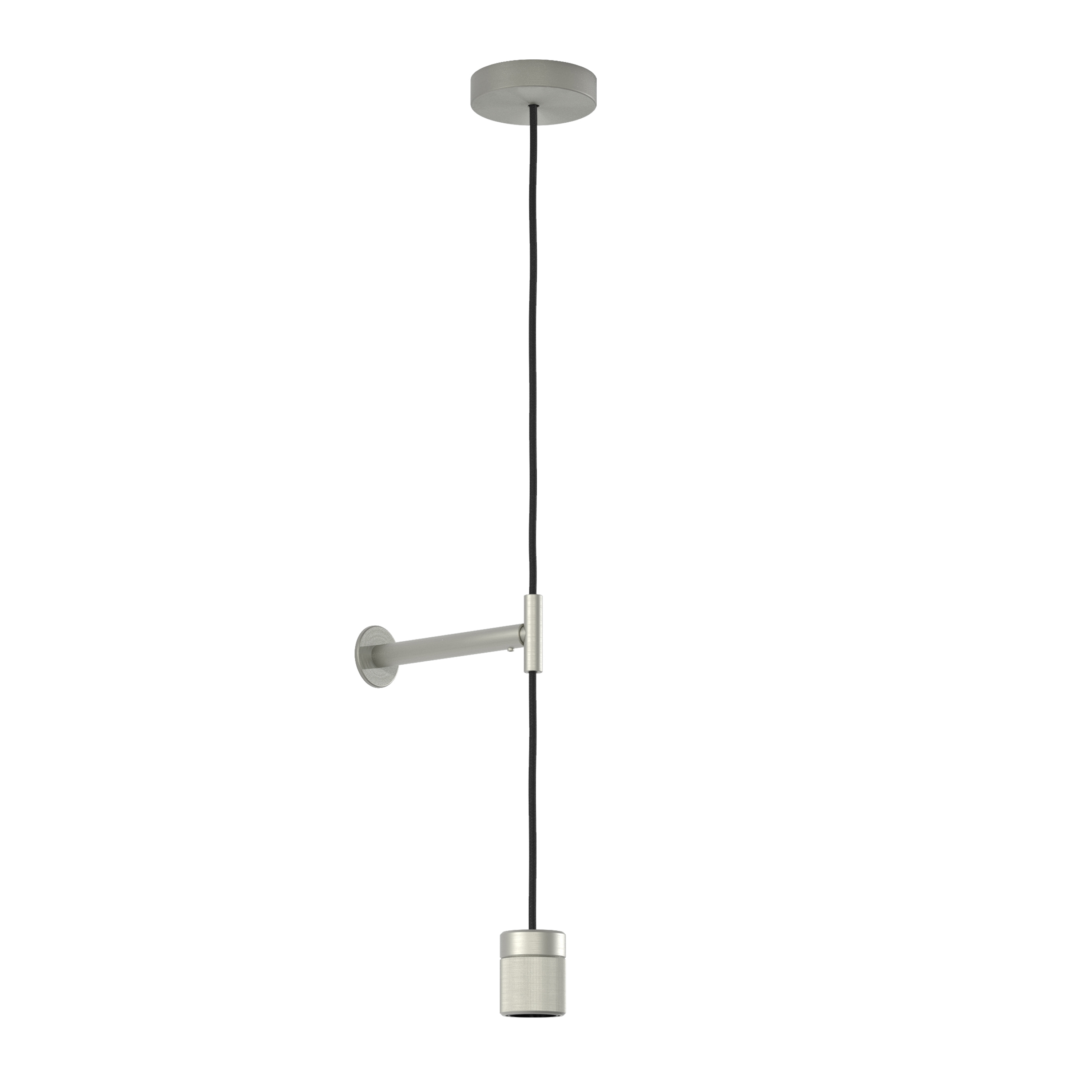 Pendant Suspension Kit Knurled | Matt Nickel