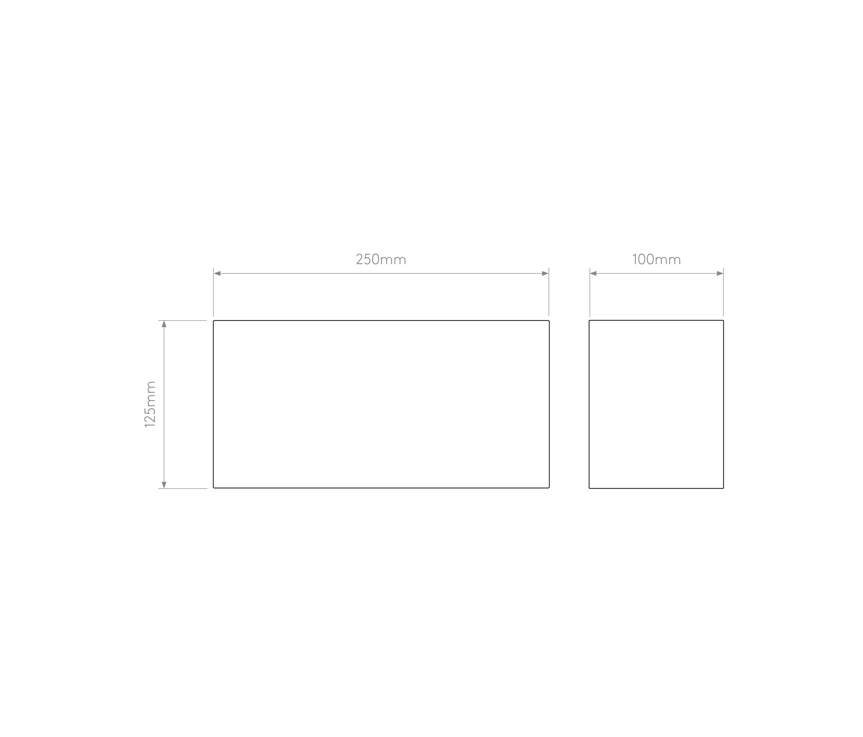 Astro Lighting - Rectangle 250 | White