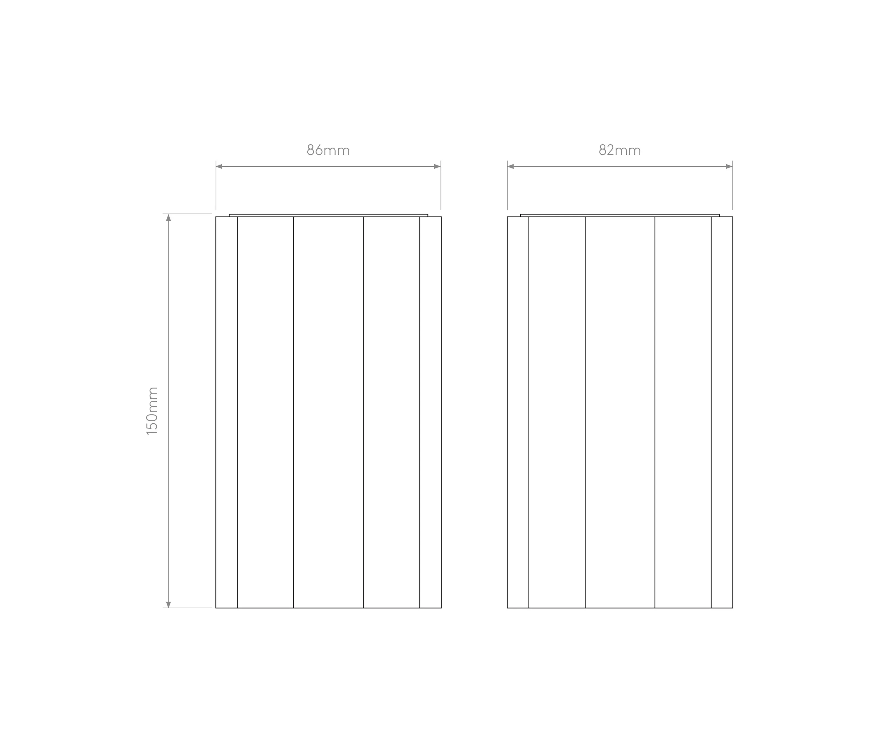 Astro Lighting - Shadow Surface 150 | Plaster