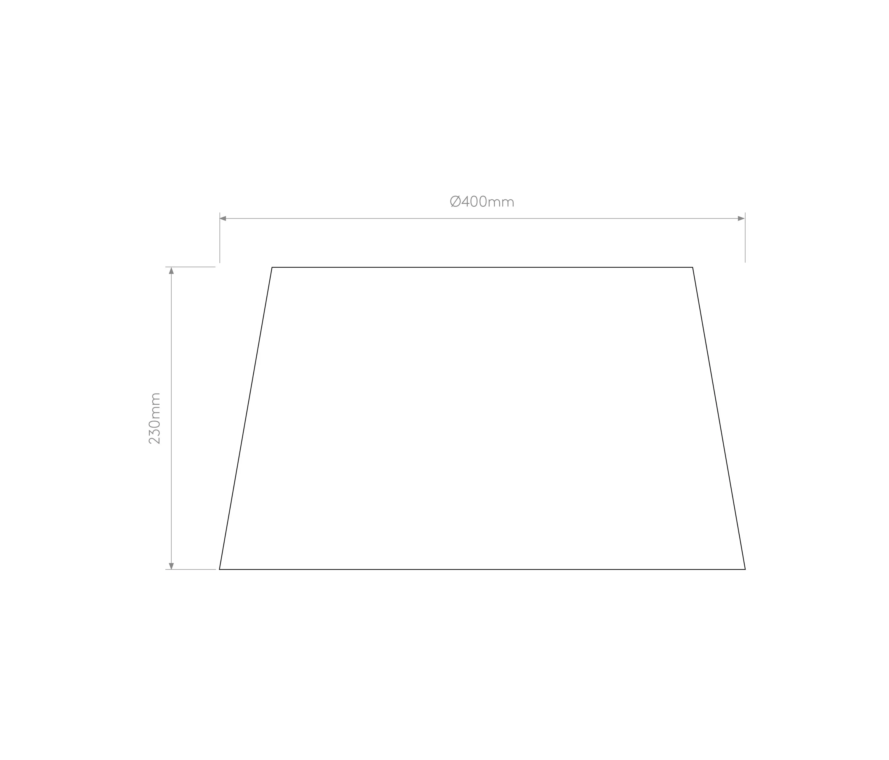 Astro Lighting - Tapered Round 400 Pleated | White