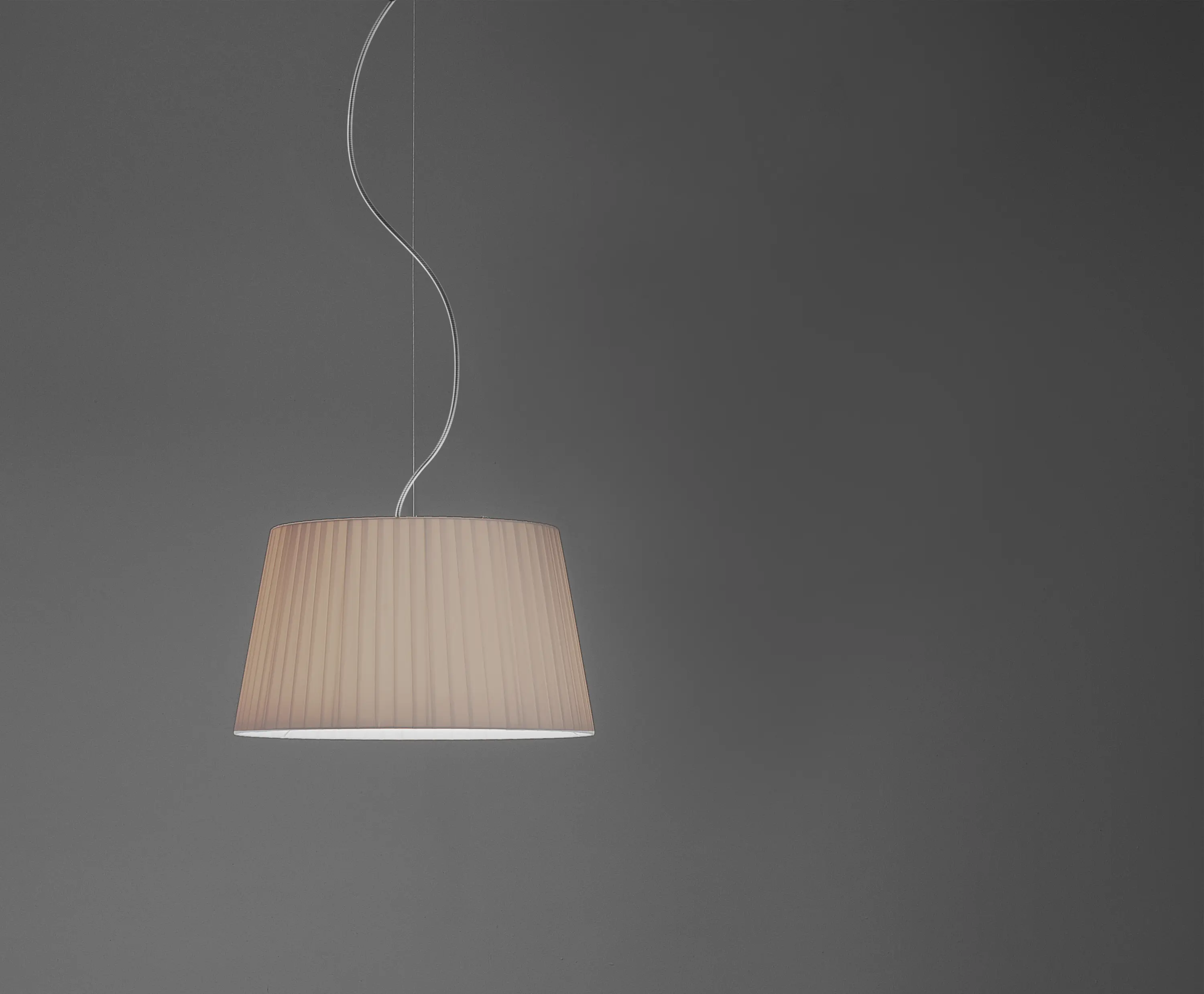 Astro Lighting - Tapered Round 400 Pleated | Putty