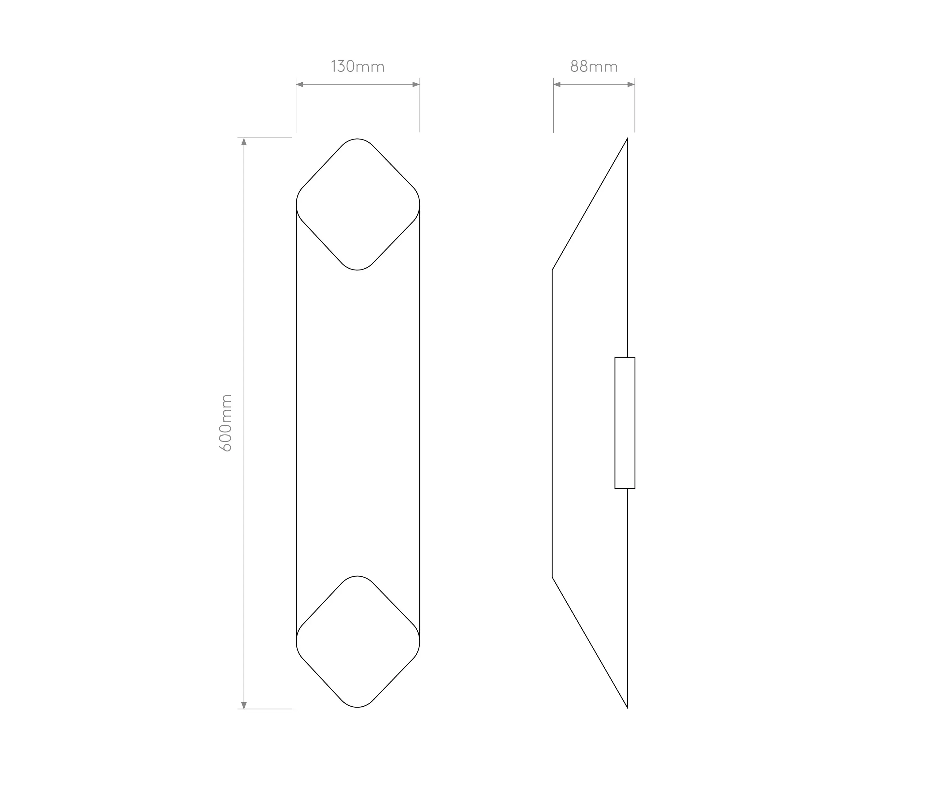 Astro Lighting - Ako 600 Phase | Bronze / Gold