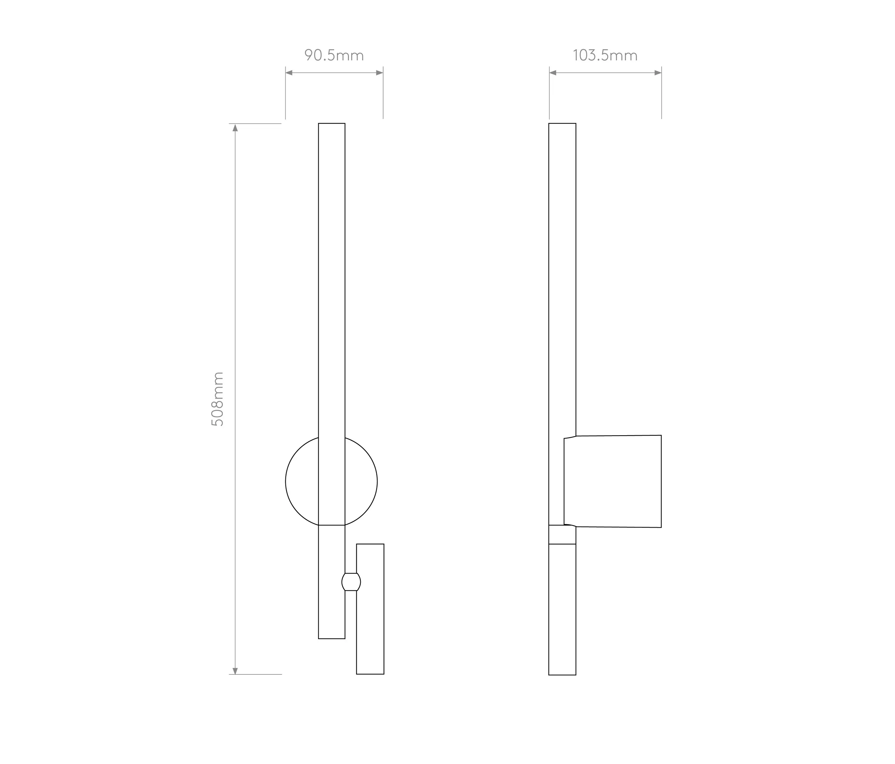 Astro Lighting - Baton Reader LED | Matt Black