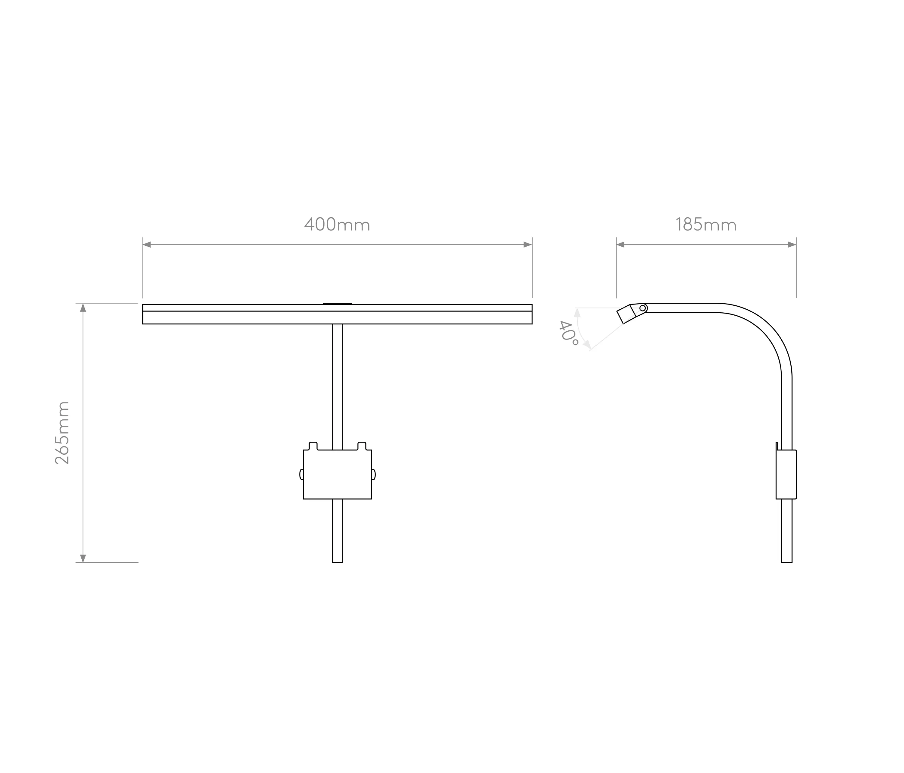 Astro Lighting - Mondrian 400 Frame Mounted LED | Matt Black