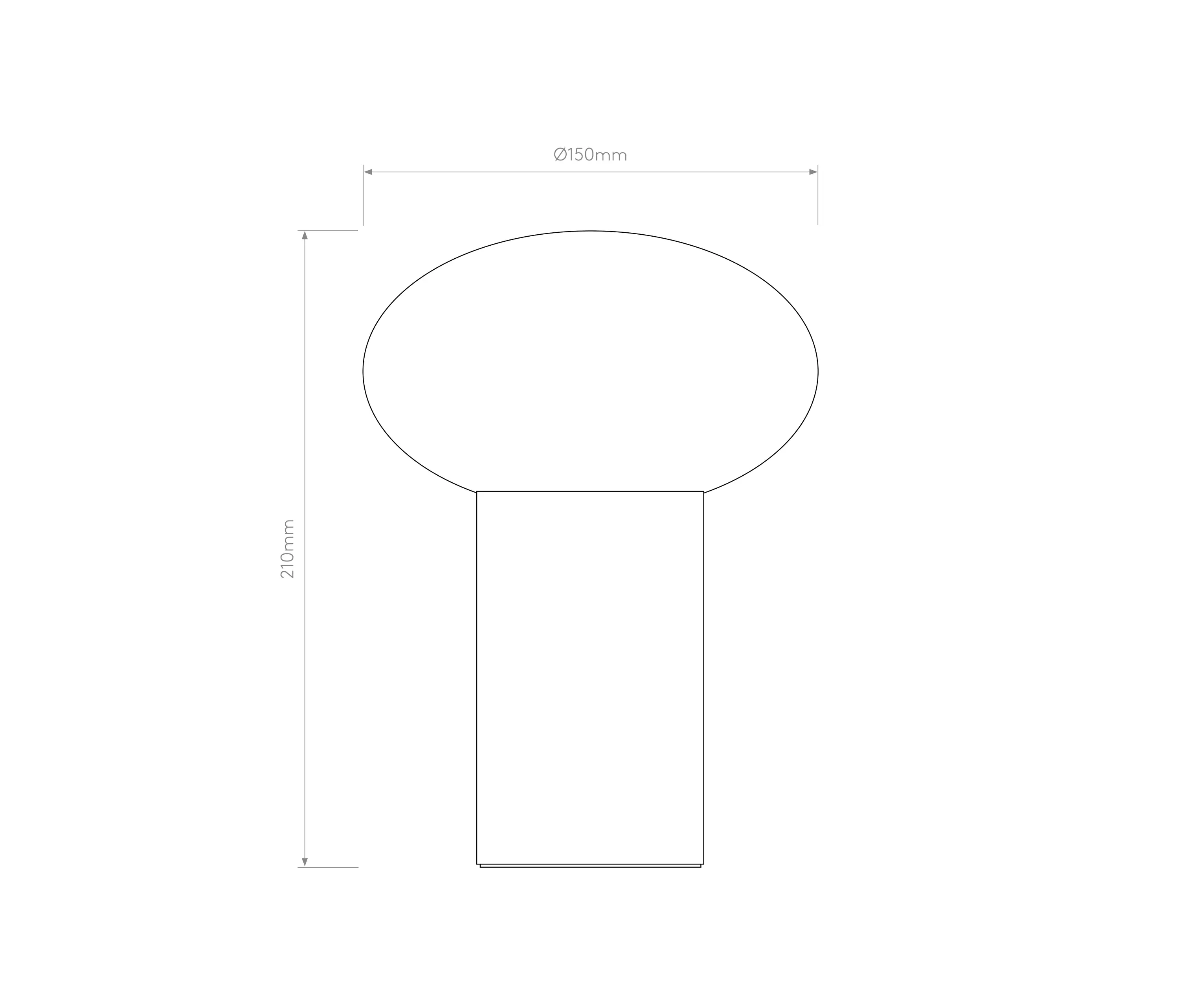 Astro Lighting - Zeppo Portable | Pebble Grey