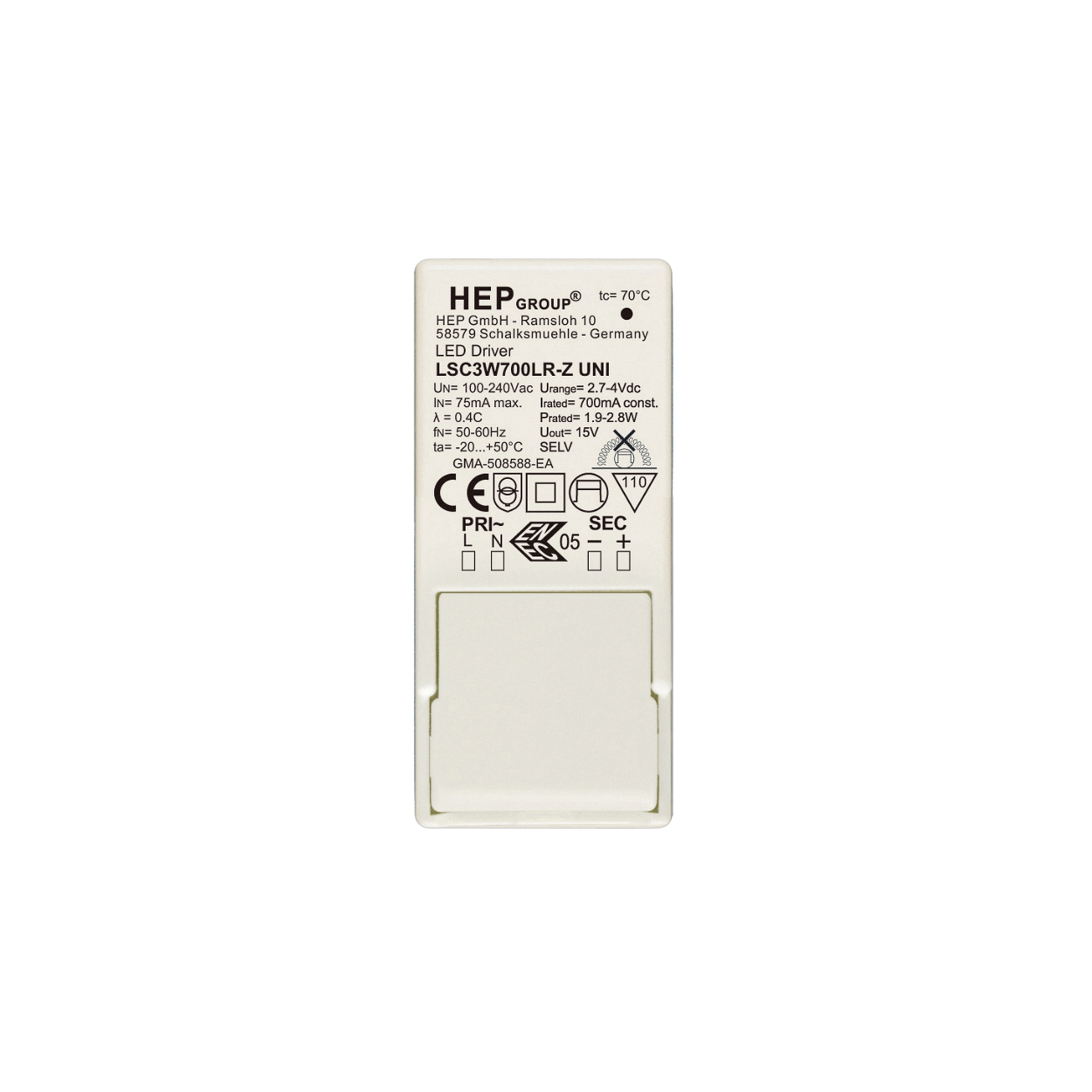 Vertoon produk LED Driver CC 350mA 1-3.5W | van vervaardiger Astro Lighting